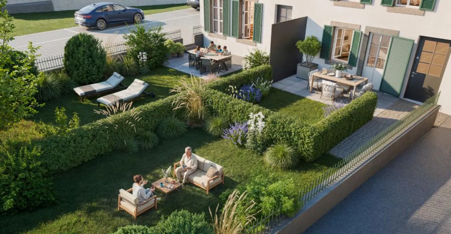 Duplex di 2,5 locali con giardino, ufficio aggiuntivo + ampio spazio disponibile - Foto 3 di 3
