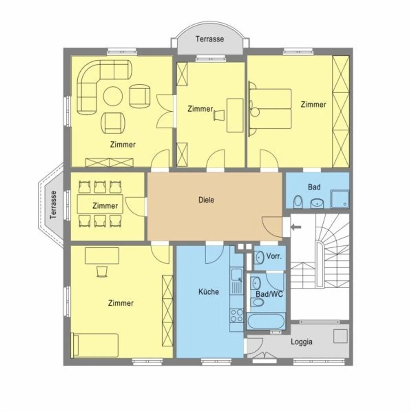 Charmante Wohnung in historischem Gebäude - Foto 3 von 13