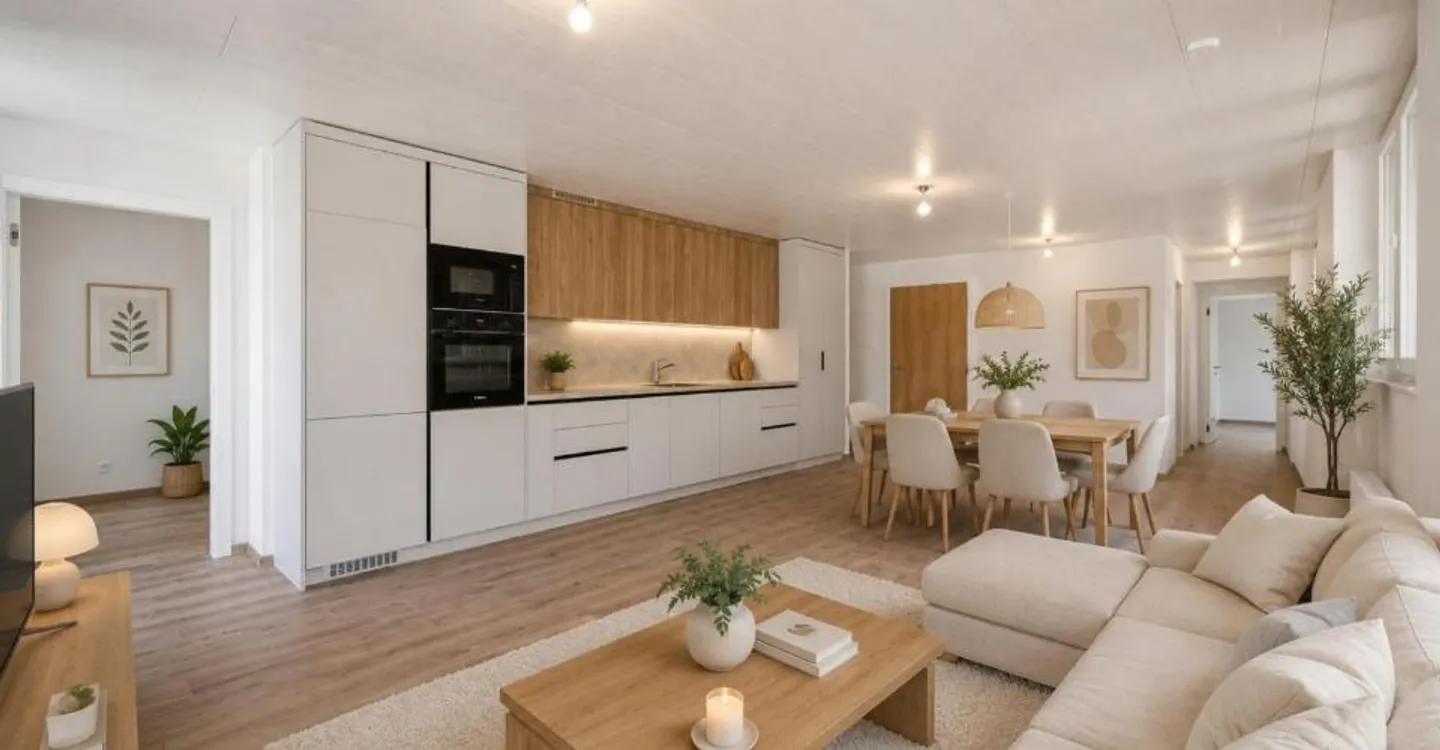 Magnificent 4.5 room renovated apartment with terrace and garden in Brent - Montreu - Photo 2 of 12