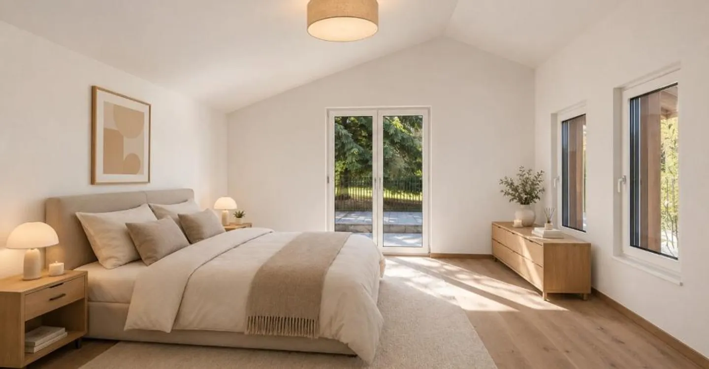 Magnificent 4.5 room renovated apartment with terrace and garden in Brent - Montreu - Photo 5 of 12