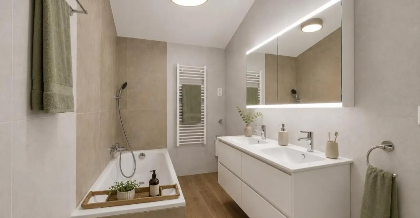 Magnificent 4.5 room renovated apartment with terrace and garden in Brent - Montreu - Photo 10 of 12