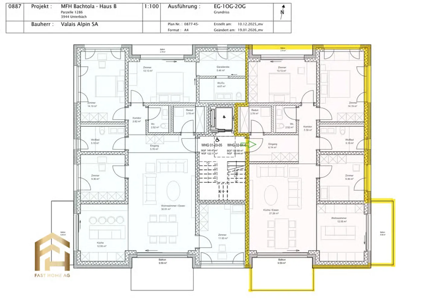 Projet de nouvelle construction exclusif : appartement spacieux de 4,5 pièces - Photo 11 sur 12
