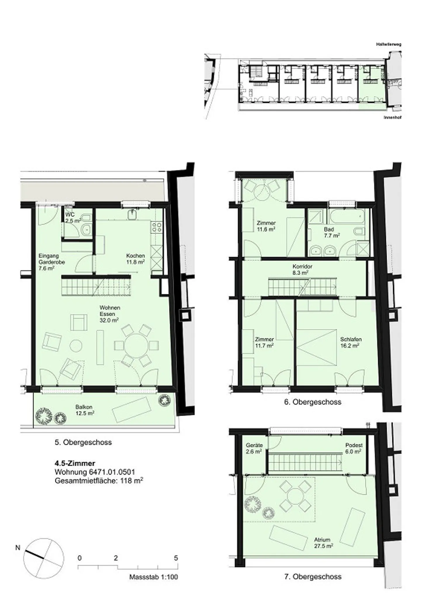 Appartamento duplex con balcone e terrazza sul tetto nel cuore di Lucerna - Foto 18 di 18