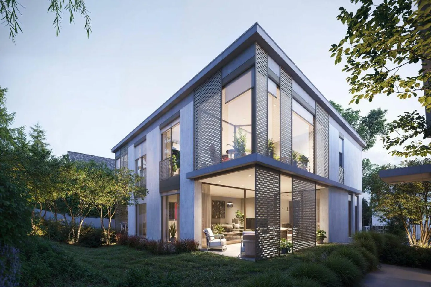 NUOVA COSTRUZIONE - Casa bifamiliare moderna 5.5 Z' con loggia - Foto 3 di 6
