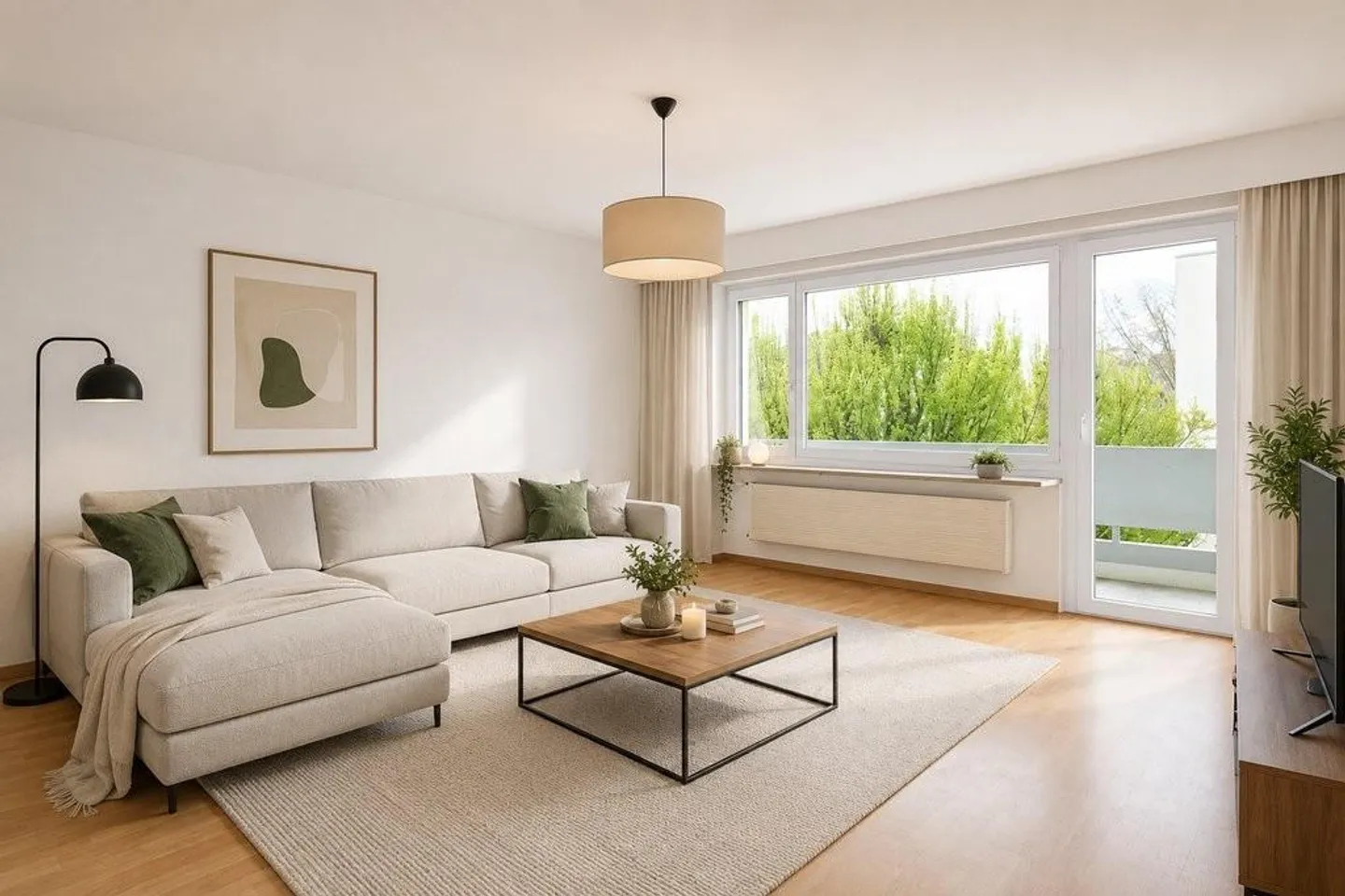 Geräumige Wohnung mit Grünblick - Foto 1 von 7