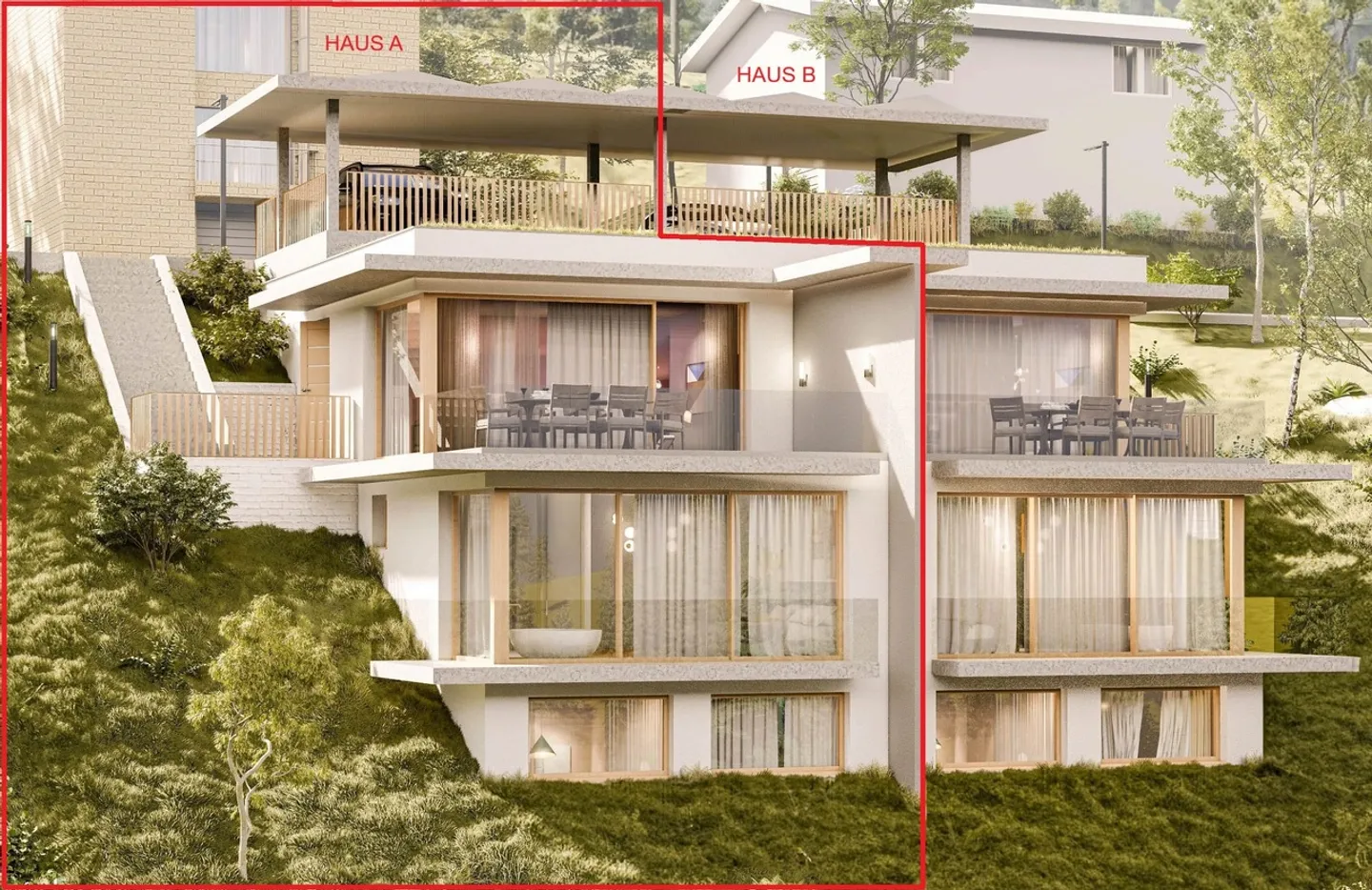 Nouveau projet de construction Alte Strasse avec deux maisons jumelées (Maison A) - Photo 5 sur 5