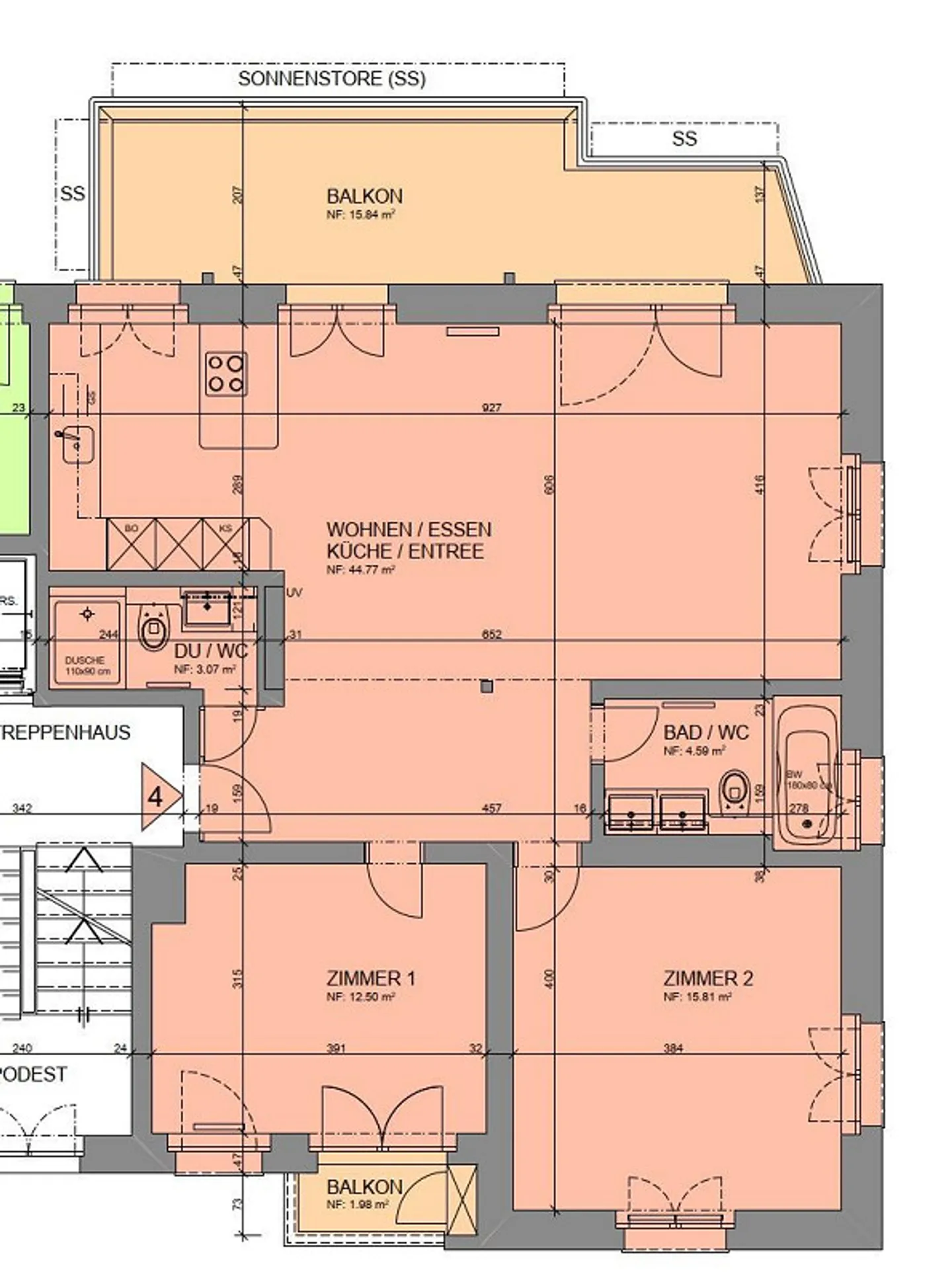 Appartement 3,5 pièces avec vue imprenable à Vitznau - Photo 5 sur 5