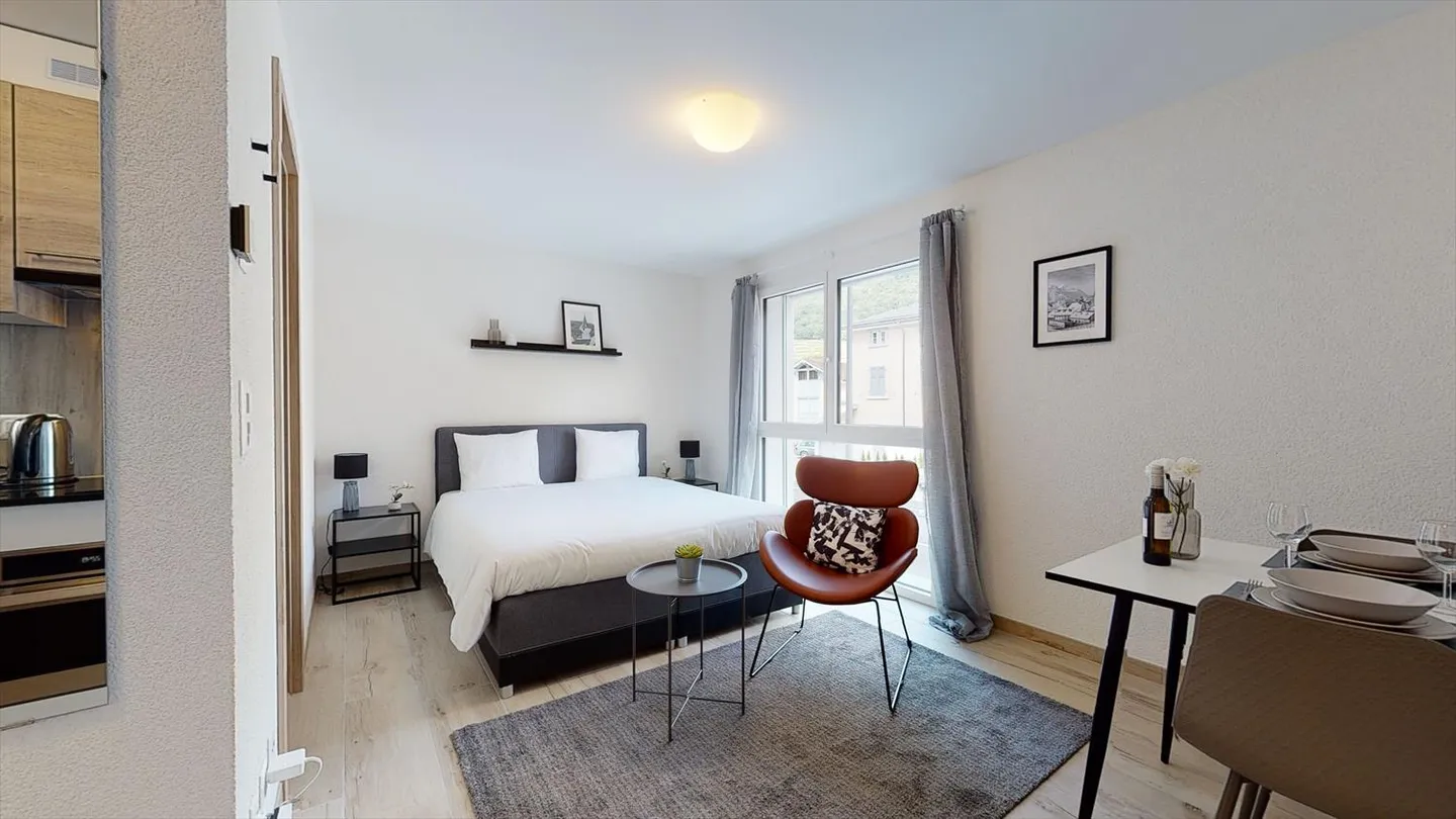 Studio moderno completamente arredato ad Aigle - Foto 1 di 11