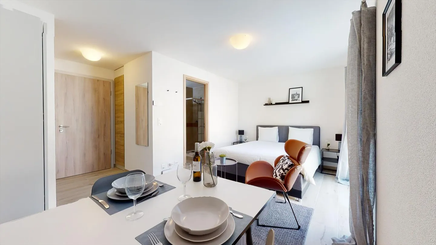 Studio moderno completamente arredato ad Aigle - Foto 3 di 11