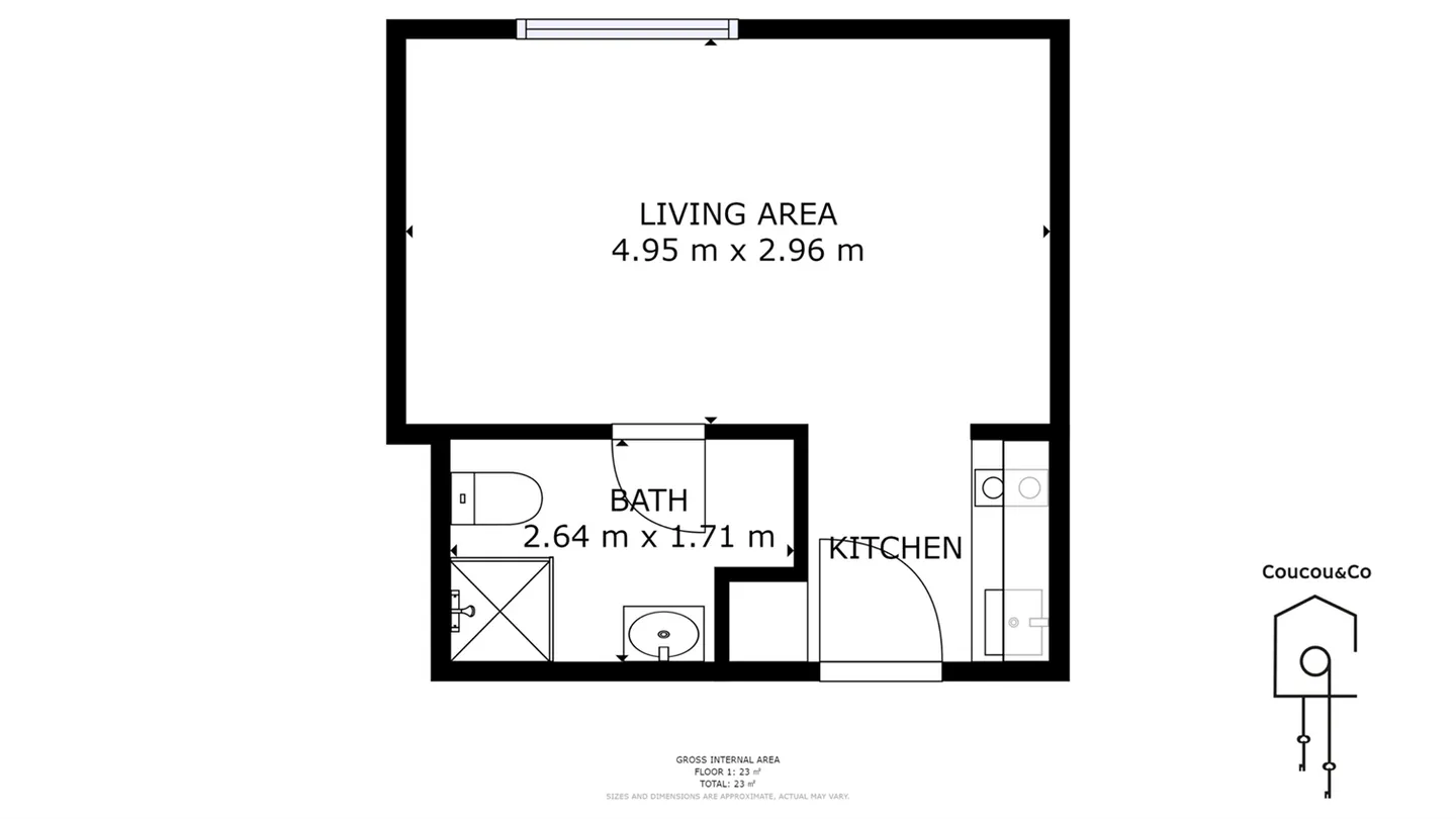 Studio moderno completamente arredato ad Aigle - Foto 11 di 11