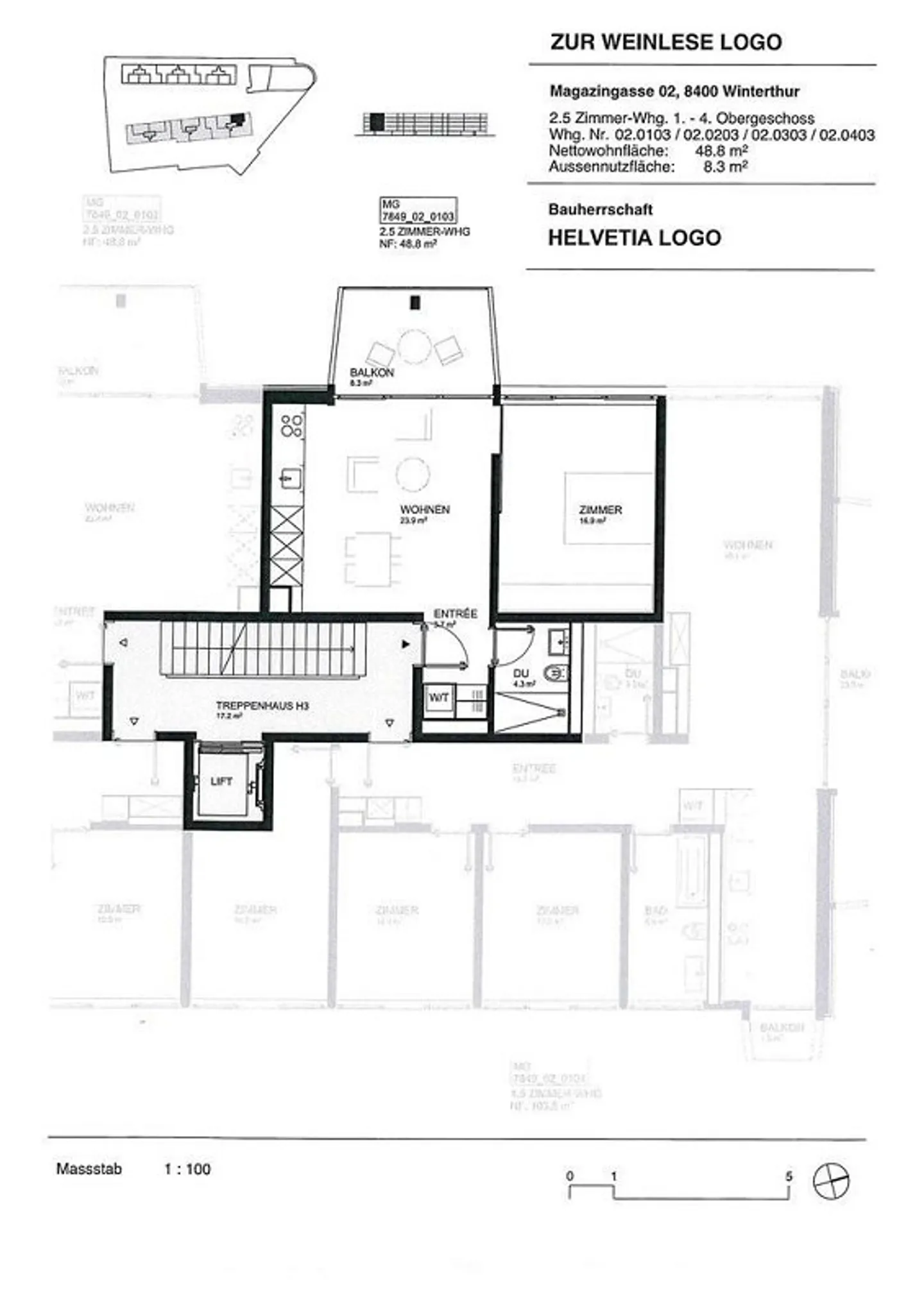 Modernes Apartment in Veltheim - Foto 7 von 8