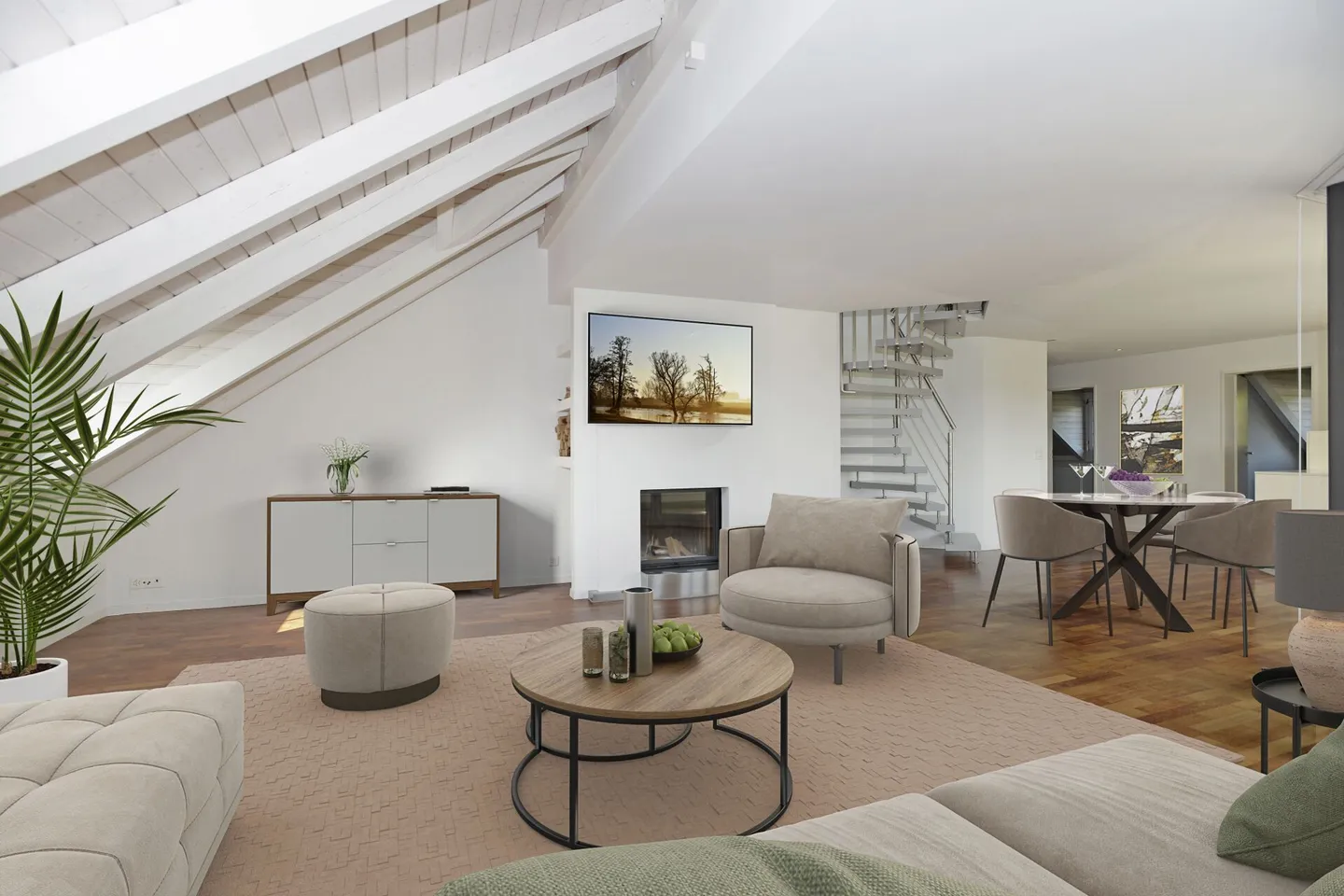 Appartamento attico duplex di 5,5 locali accanto al campo da golf di Augwil - Foto 6 di 19