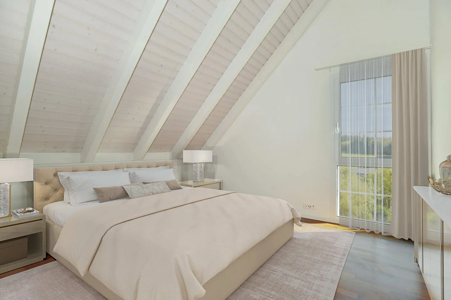 Appartamento attico duplex di 5,5 locali accanto al campo da golf di Augwil - Foto 8 di 19