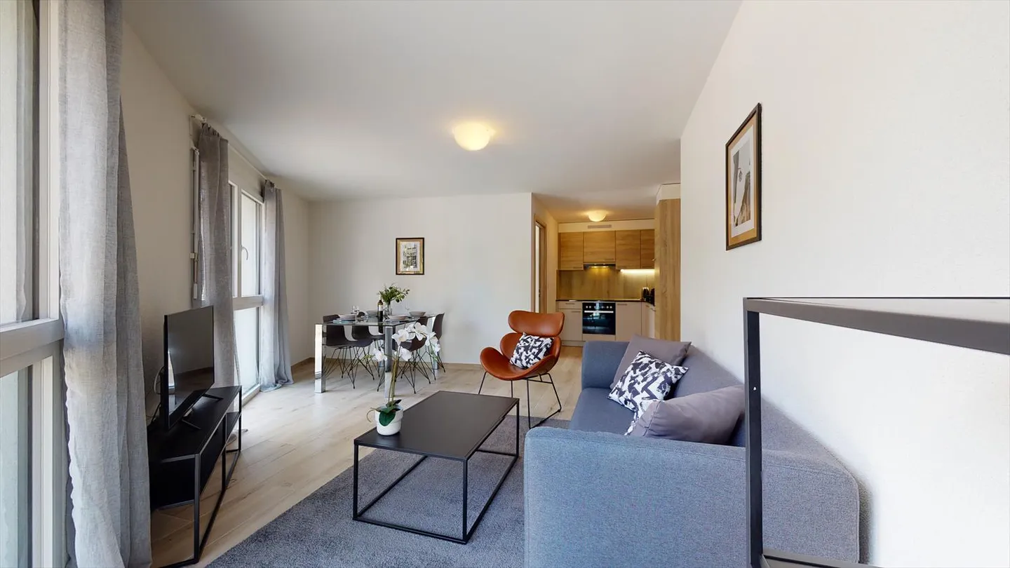 Appartement moderne entièrement meublé à Aigle - Photo 2 sur 13