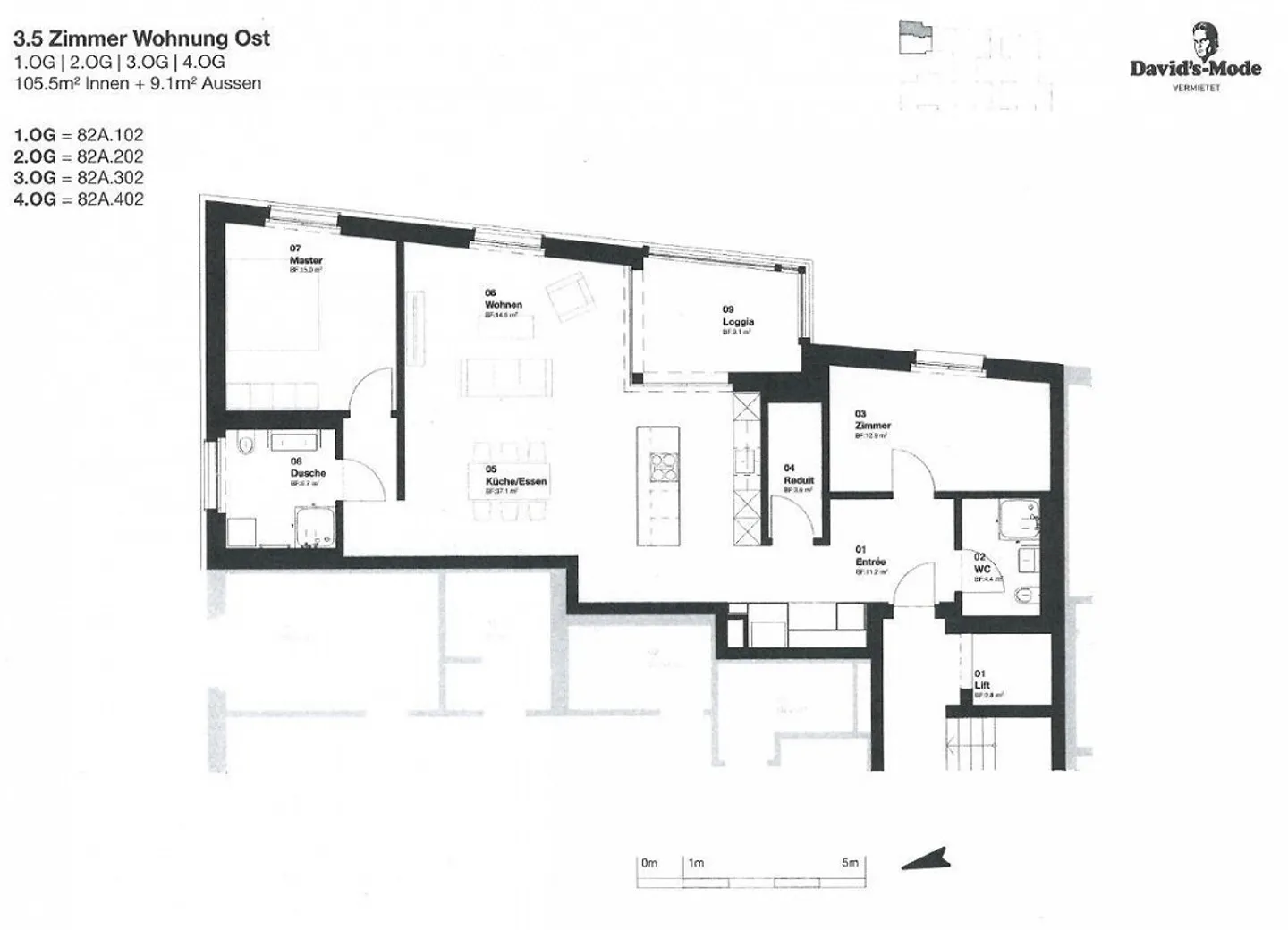 ***VIVRE SANS CAUTION*** APPARTEMENTS MODERNES DE 3,5 PIÈCES AVEC LOGGIA I... - Photo 11 sur 11
