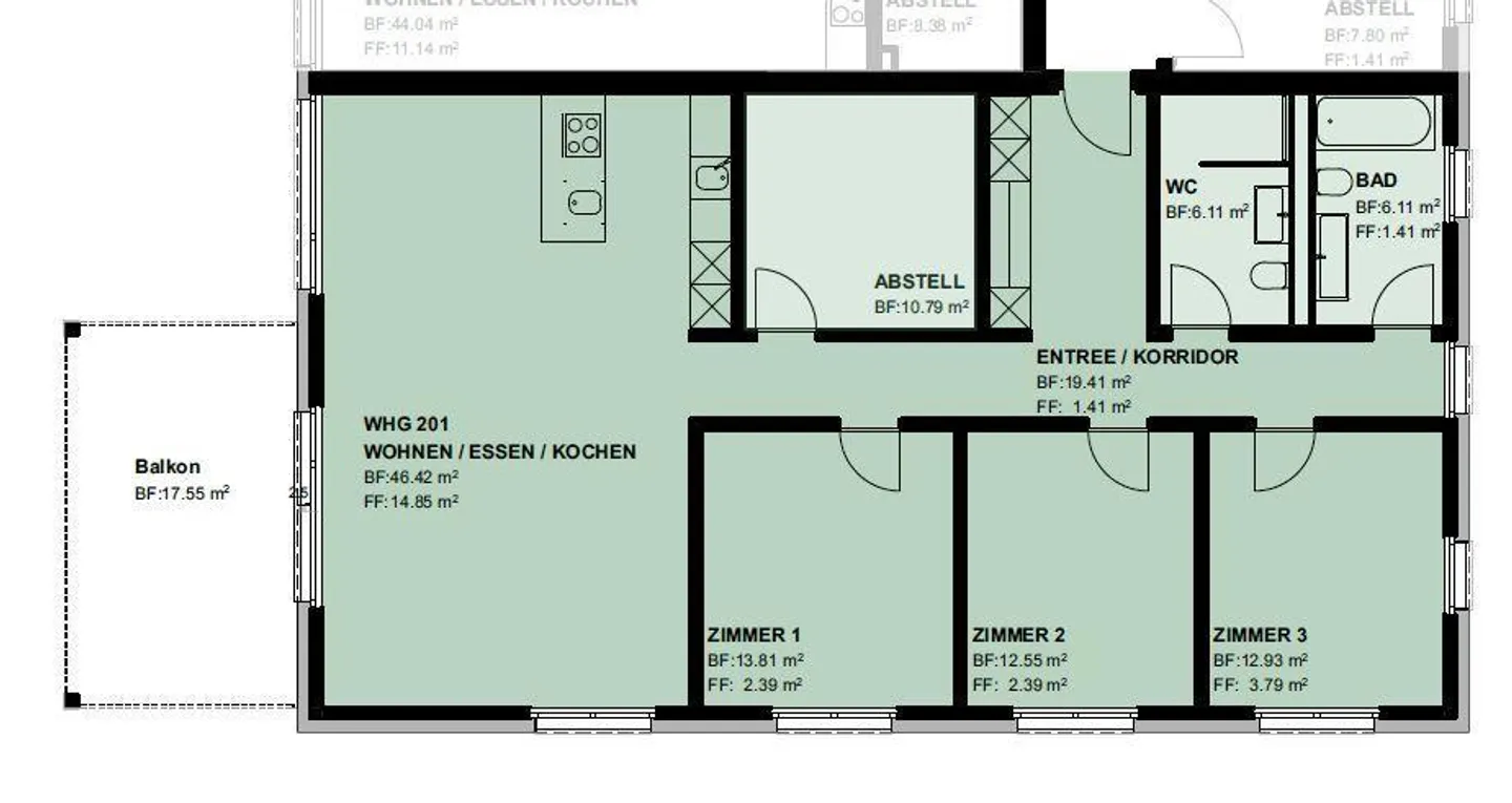 Vivere idilliaco - Prima locazione di un moderno appartamento di 4,5 stanze con ampio balcone - Foto 13 di 13