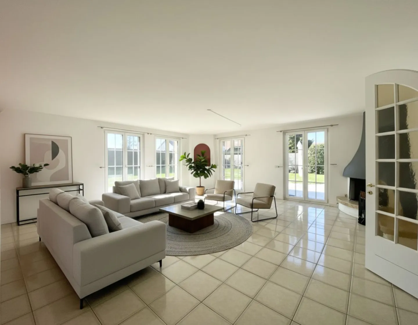 For rent - Magnificent semi-detached house with 7.5 rooms in the heart of Féchy - Photo 1 of 13