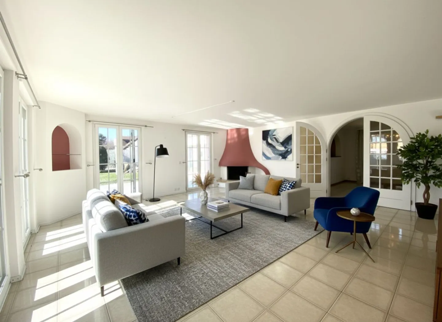 For rent - Magnificent semi-detached house with 7.5 rooms in the heart of Féchy - Photo 4 of 13