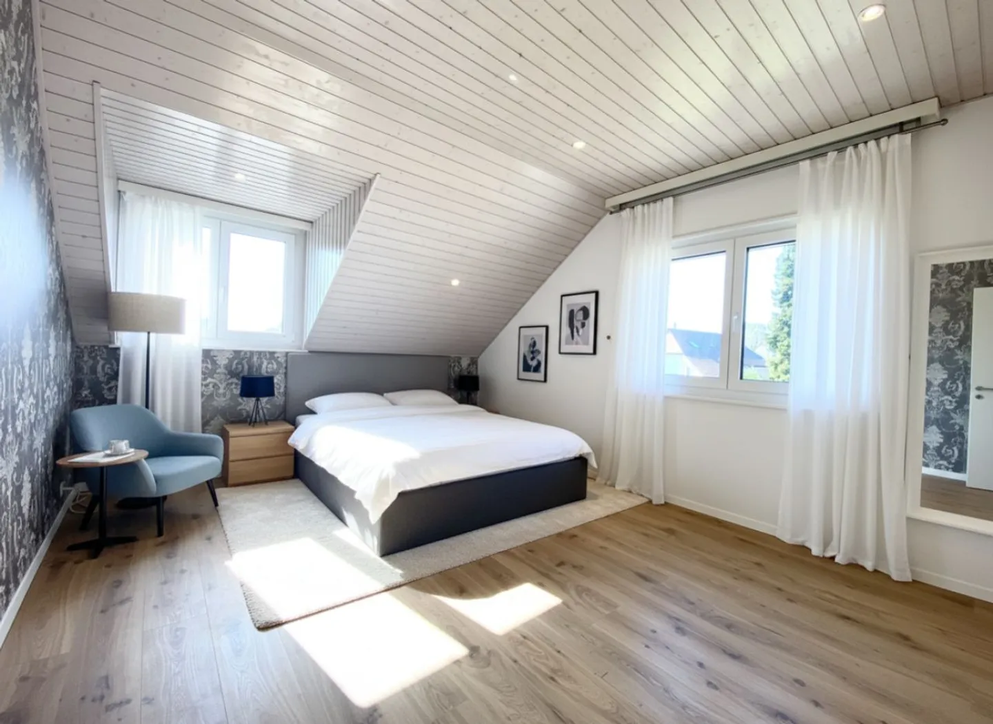 For rent - Magnificent semi-detached house with 7.5 rooms in the heart of Féchy - Photo 12 of 13