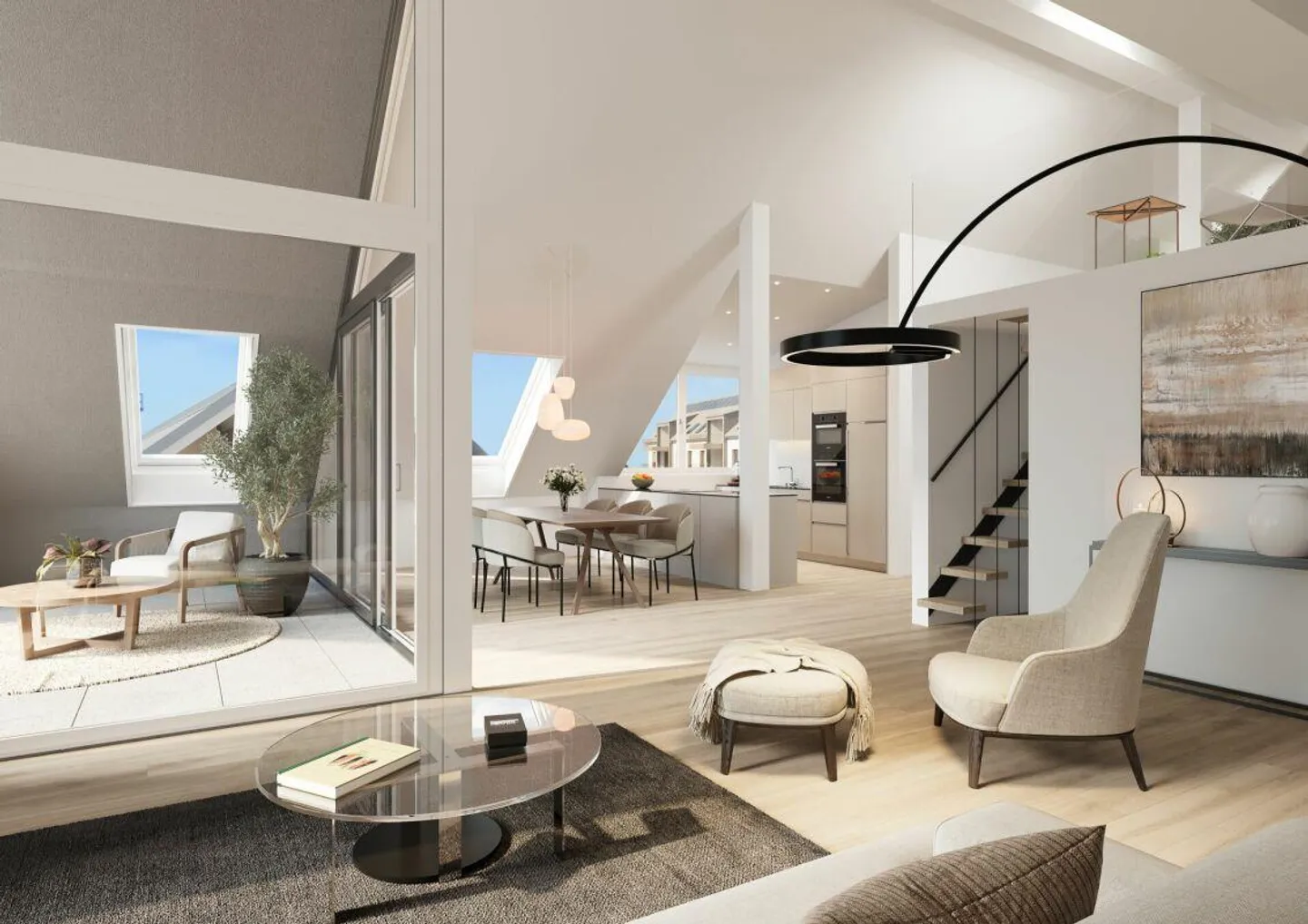LIVING PARK VILLAGE - SALES START 2ND STAGE - 4.5-room apartment in the attic... - Photo 1 of 11