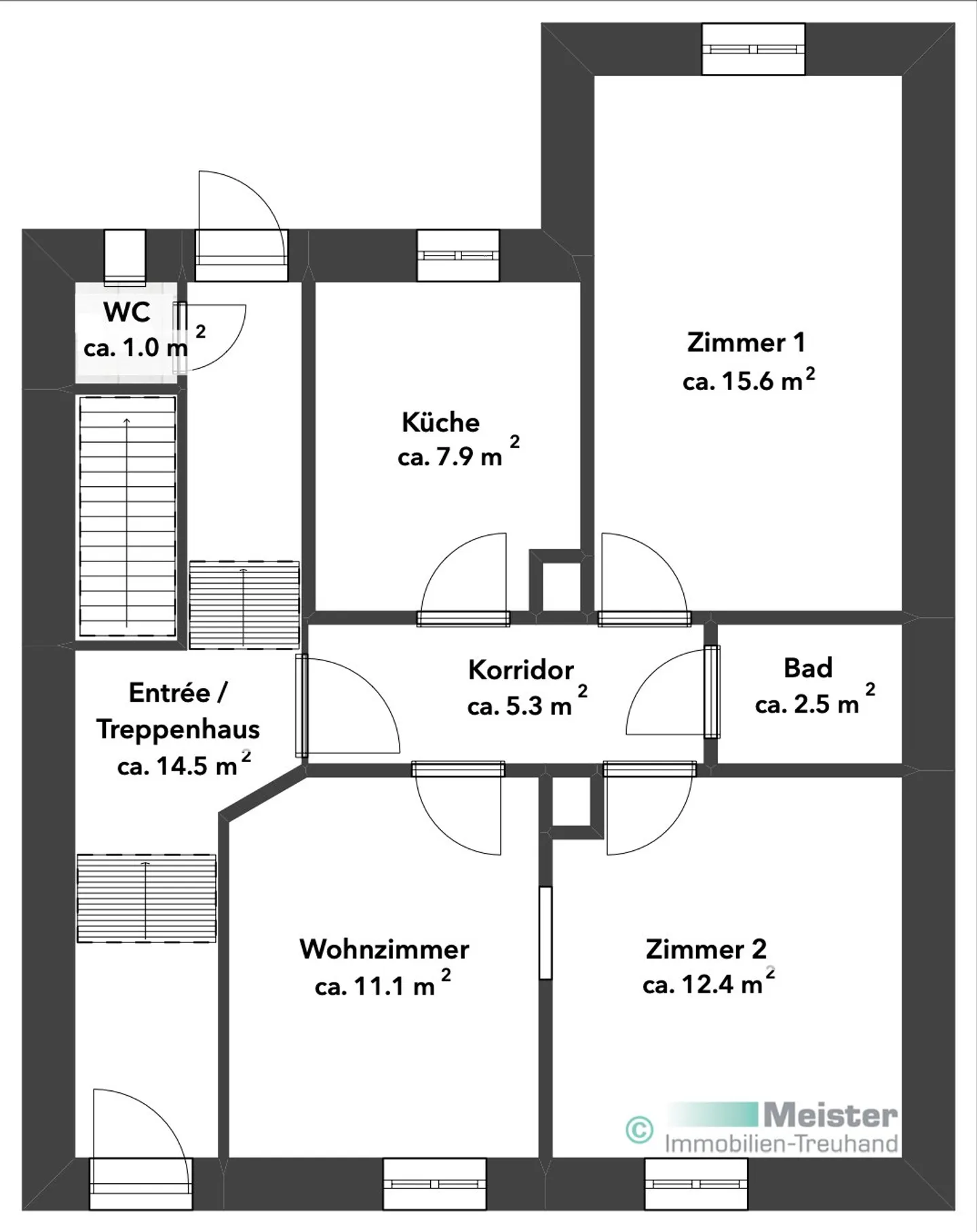 Wohnen im charmanten Jugendstilhaus in Basel - Photo 11 of 13