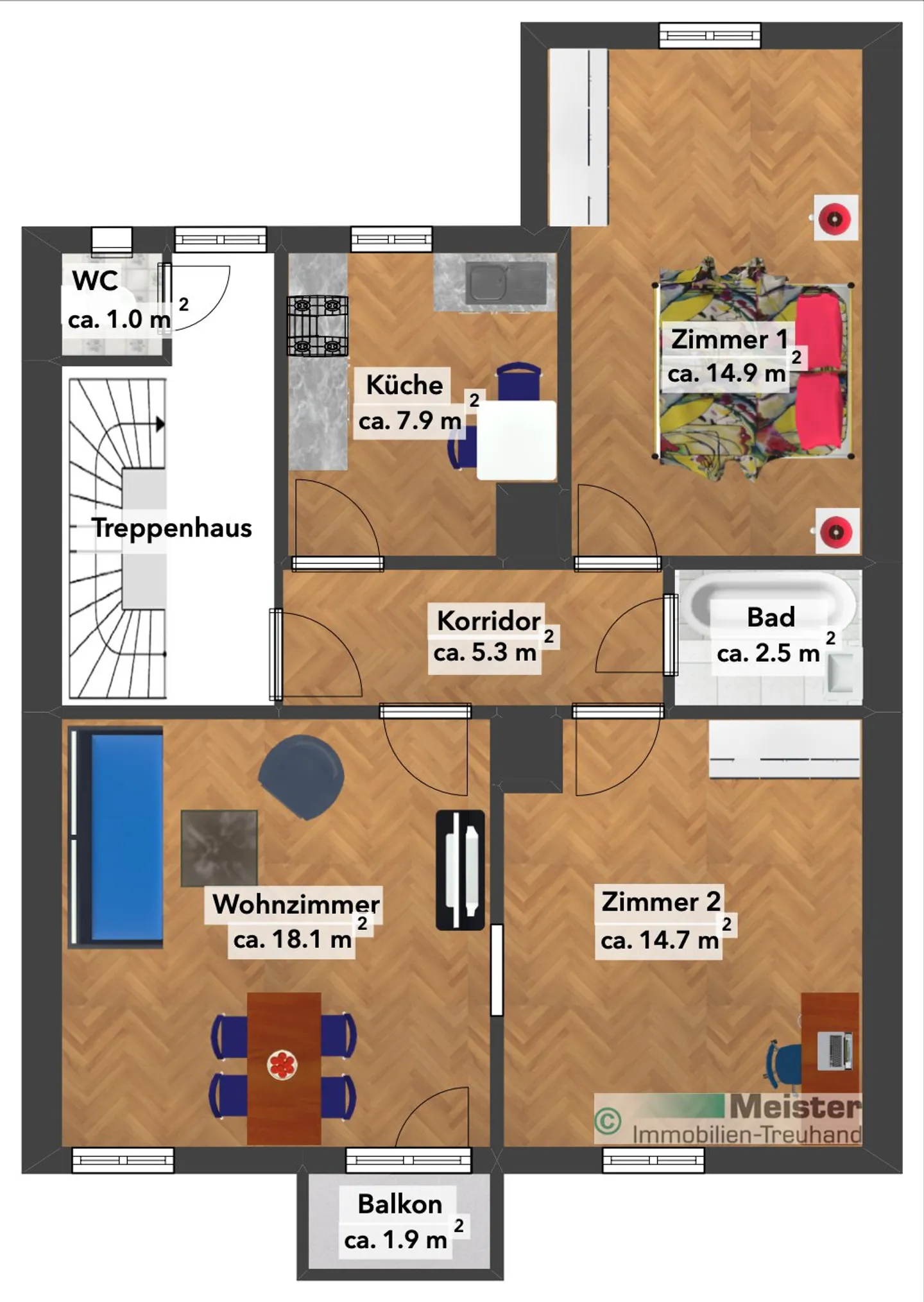 Wohnen im charmanten Jugendstilhaus in Basel - Photo 12 of 13