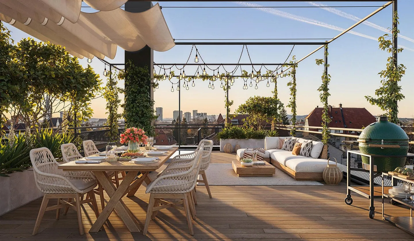 Luxus-Penthouse in Zürich-Oerlikon - Foto 1 von 4