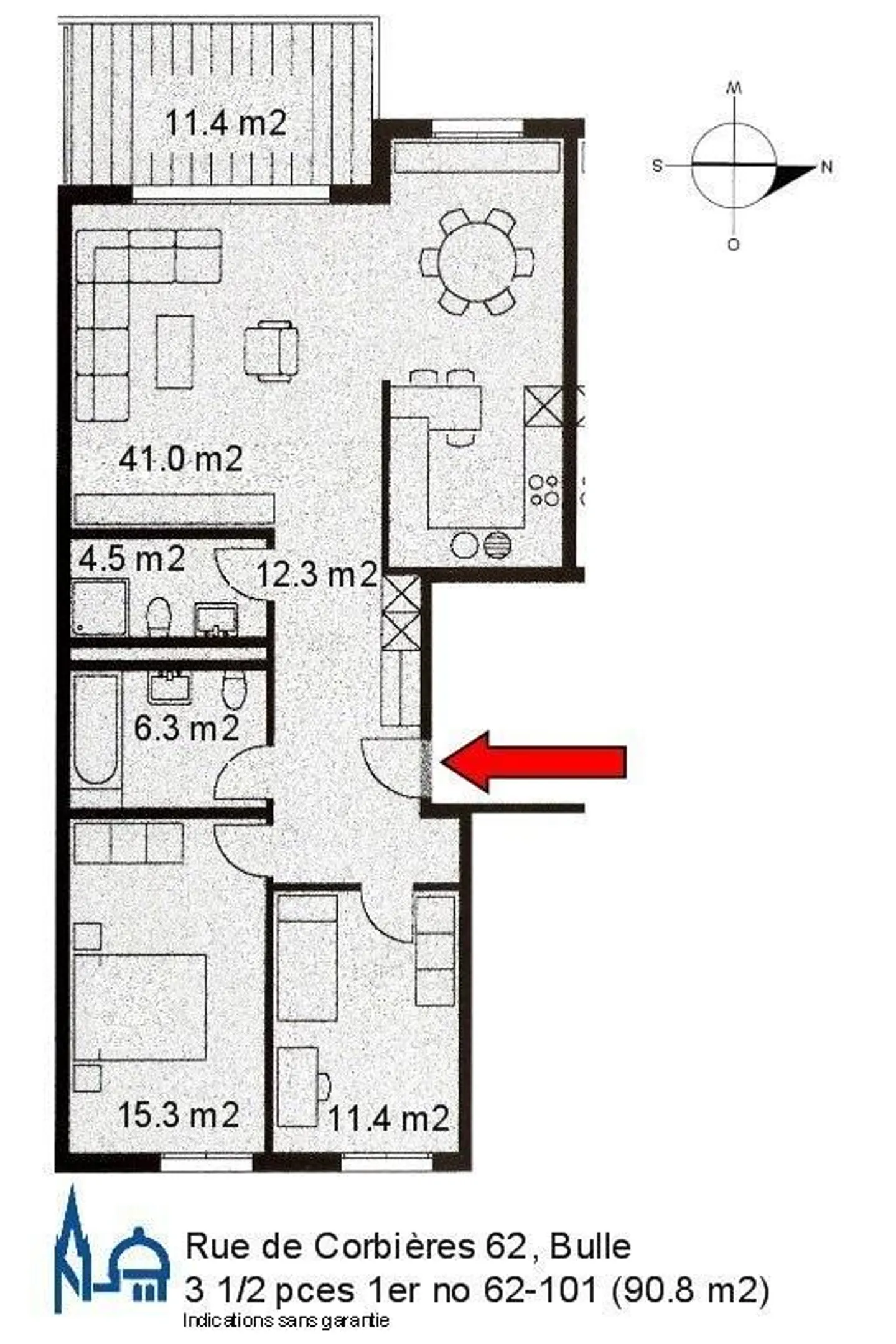 Charmante 3,5 Zimmer in einem sehr familienfreundlichen Viertel - Foto 10 von 11