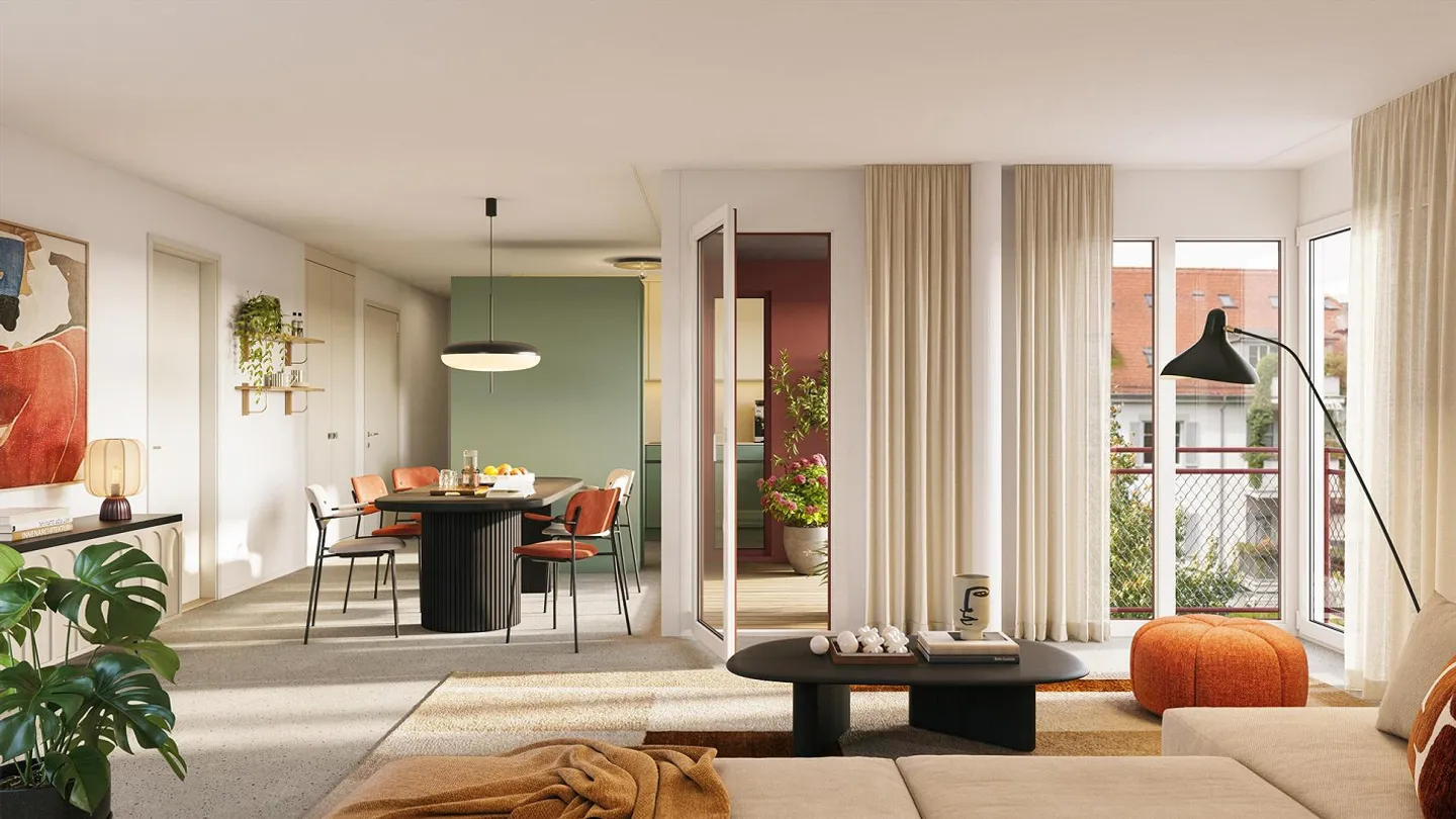 Nuovo progetto di costruzione frieda: appartamento di 3.5 locali a Zurigo-Oerlikon - Foto 1 di 5