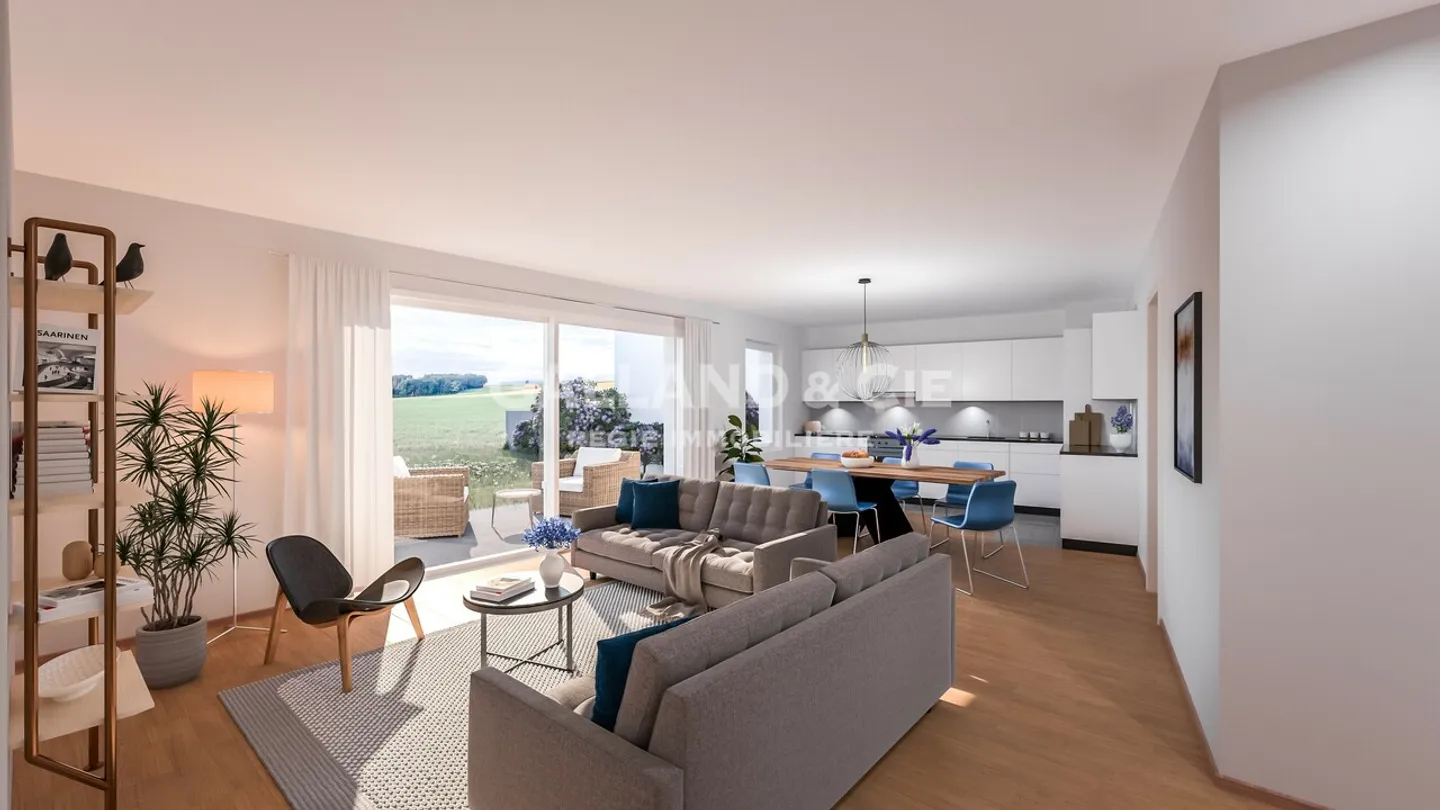 Nuovo appartamento di 4,5 locali con grande giardino - Foto 6 di 7