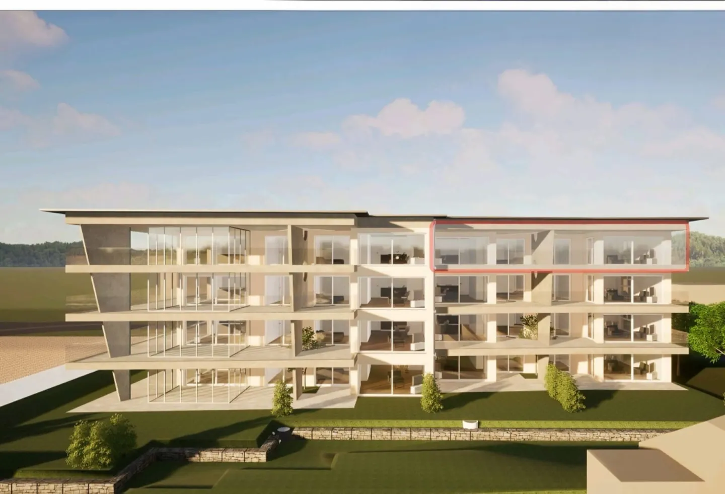 Luxuriöse Attika-Wohnung im Neubau - Foto 1 von 4