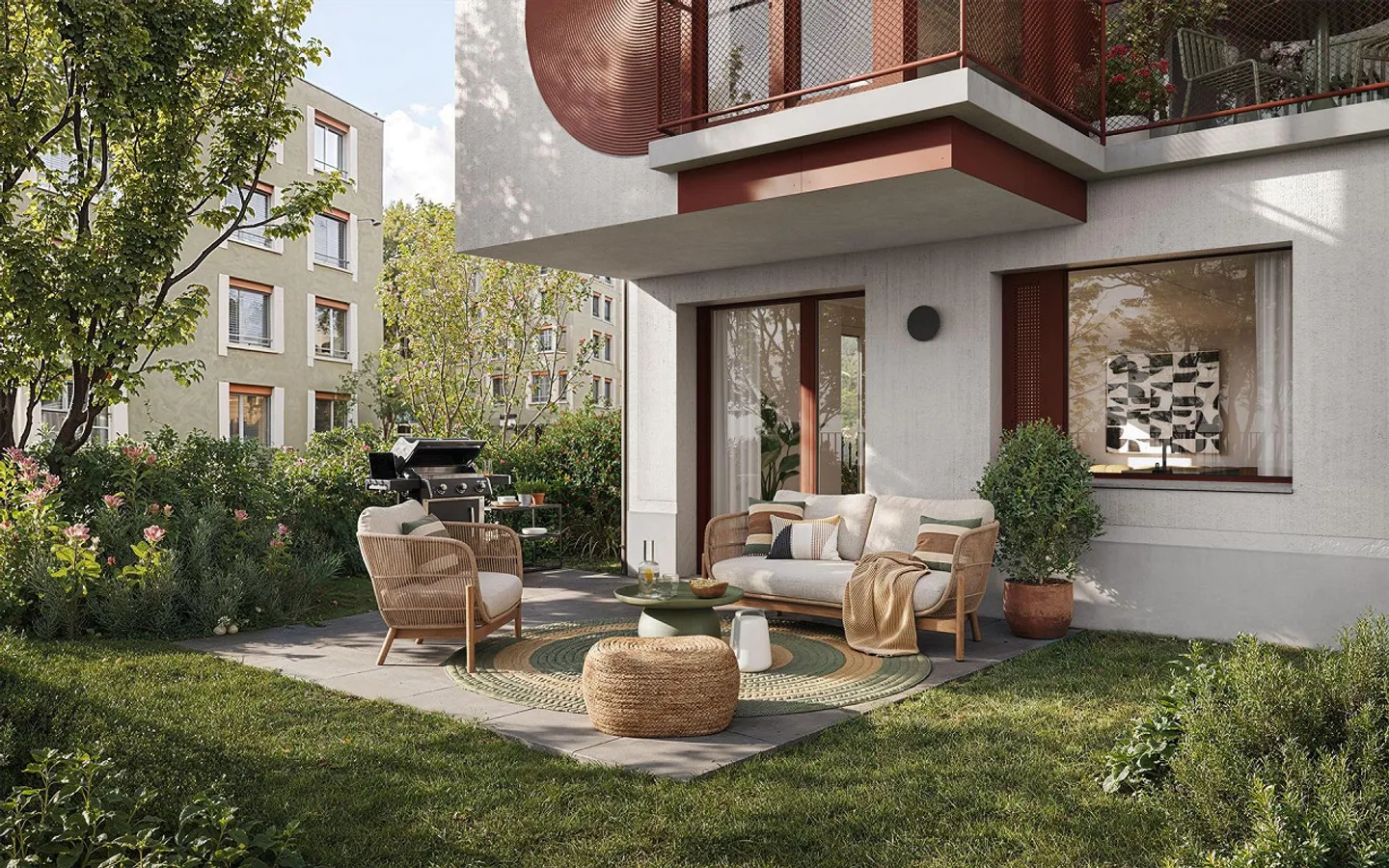 Nuovo progetto di costruzione frieda: appartamento con giardino di 4.5 locali a Zurigo-Oerlikon - Foto 1 di 4