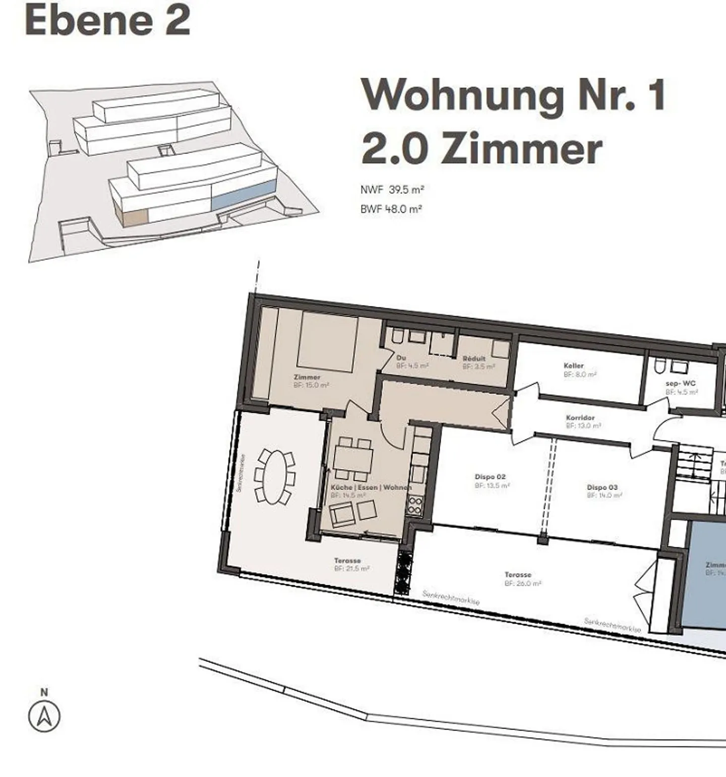 Appartement moderne avec jardin à Unterägeri - Photo 8 sur 8