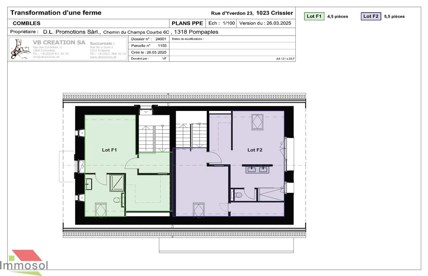 Crissier - Maison à deux chambres - 4,5 pièces - Jardin - Garage - Photo 9 sur 13