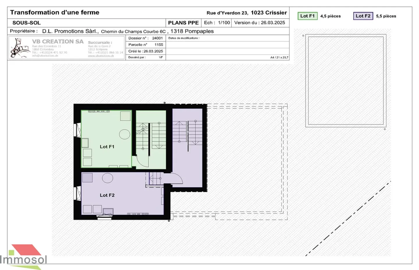 Crissier - Maison à deux chambres - 4,5 pièces - Jardin - Garage - Photo 10 sur 13