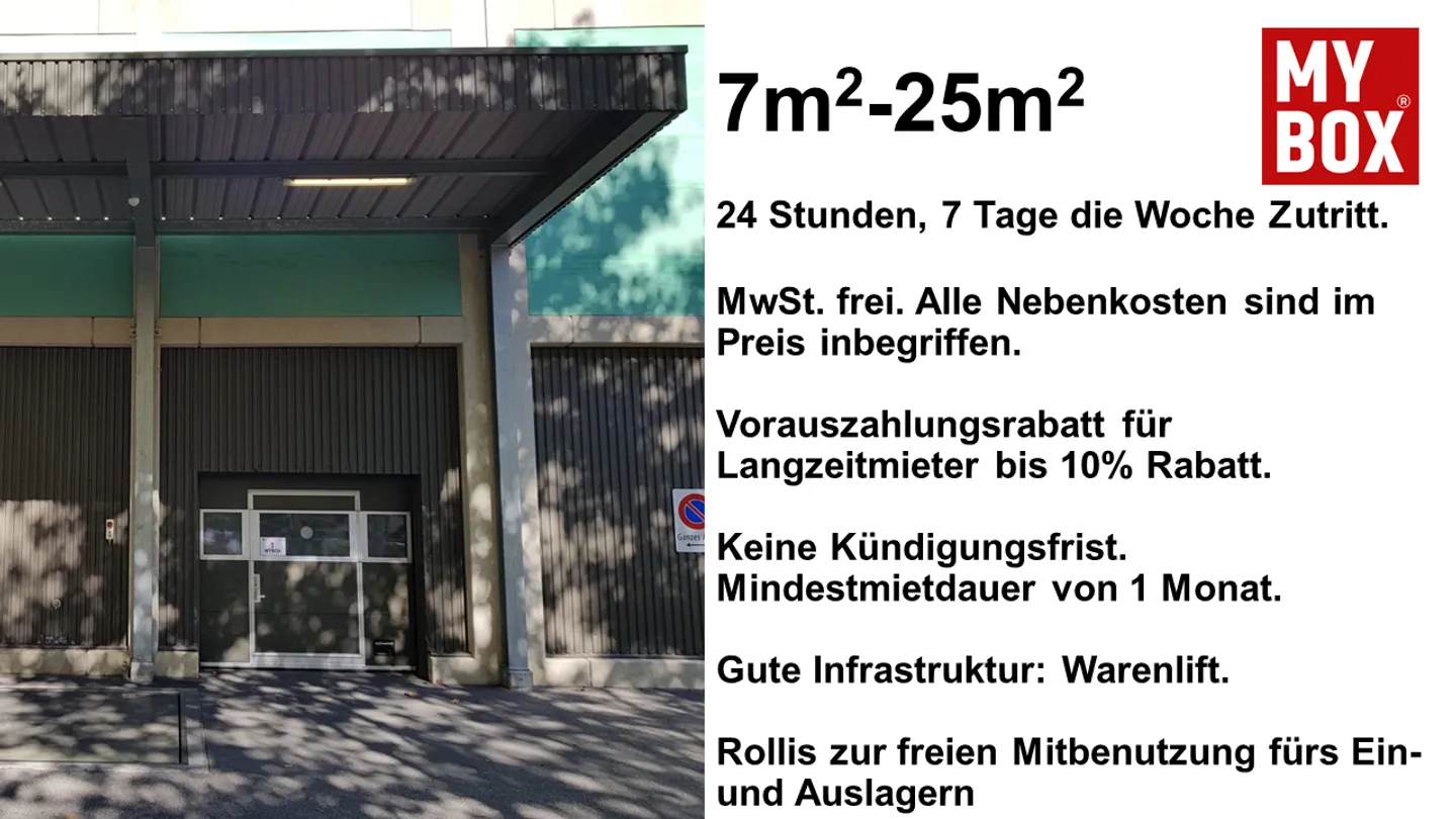 Lagerräume zw. 7m3 und 25m3 flexibel zu vermieten. Keine Kündigungsfrist. - Foto 1 von 5