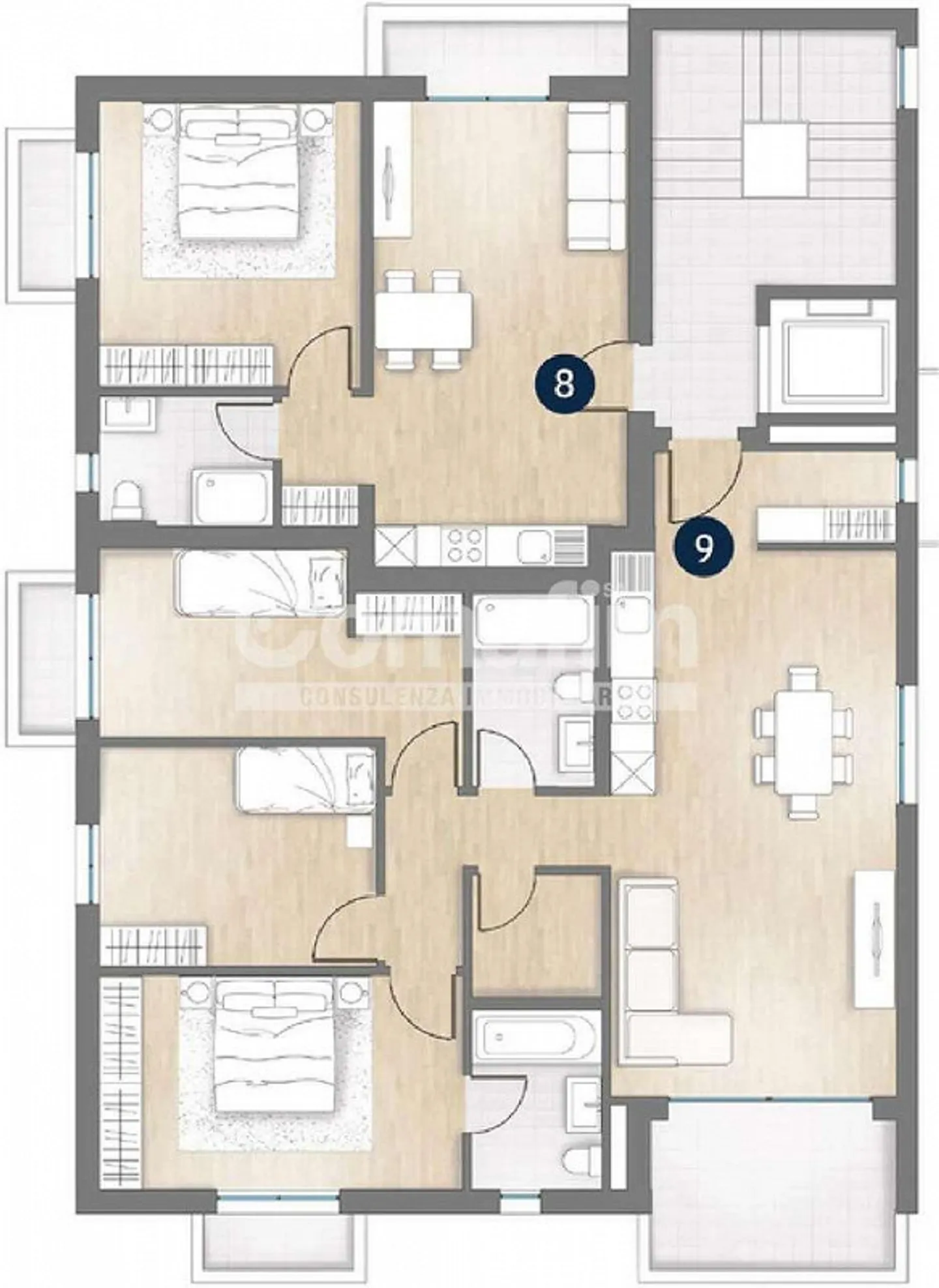 Residenza Esclusiva a Vacallo - App. 2.5 locali - Foto 8 di 9