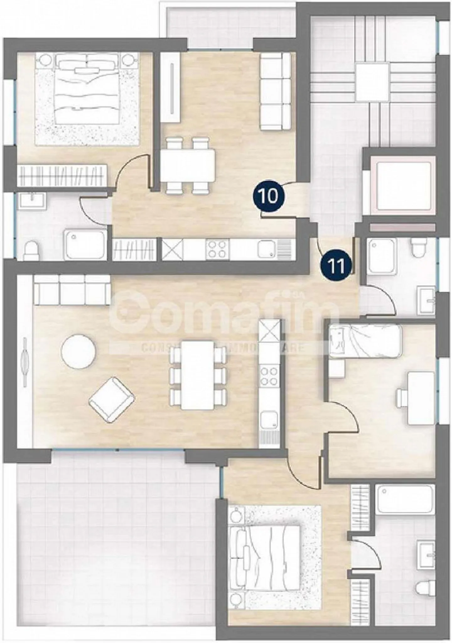 Residenza Esclusiva a Vacallo - App. 2.5 locali - Foto 9 di 9
