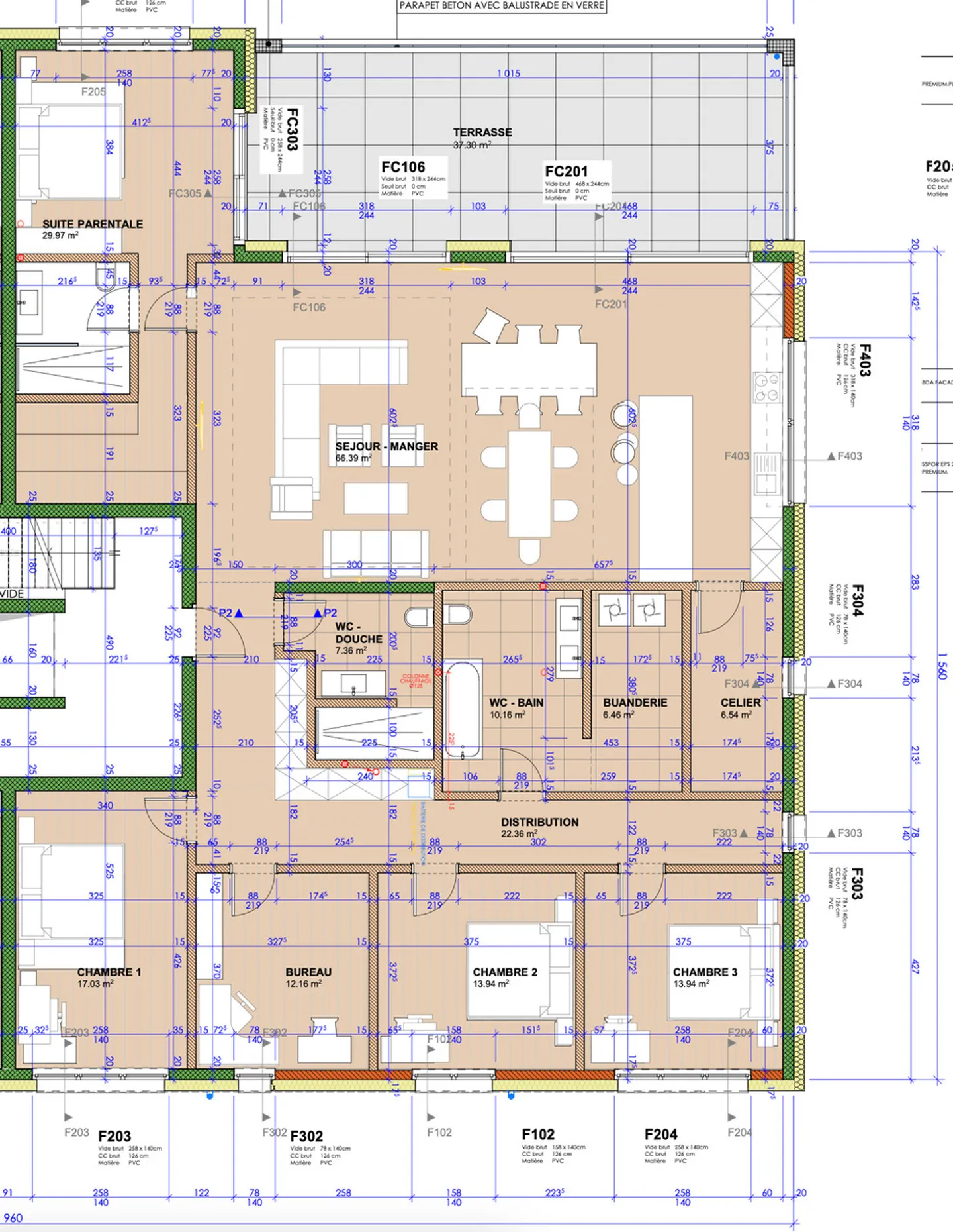 Grande appartamento di 6,5 locali di 210 m2 + 37 m2 di terrazza - Foto 8 di 8