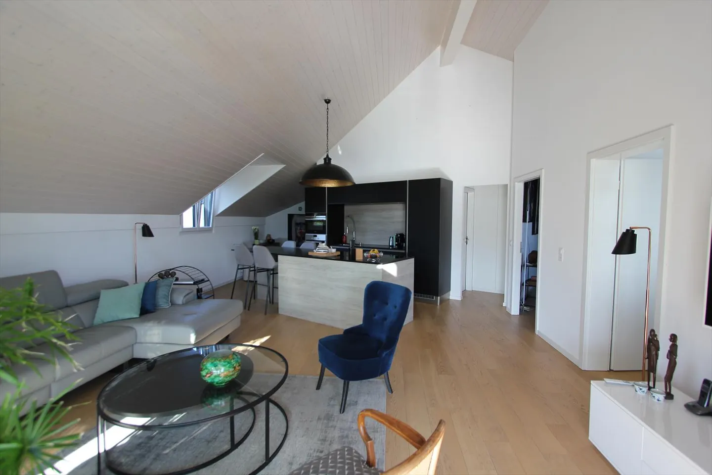 Superb penthouse apartment with vineyard views in Eysins - Photo 3 of 18
