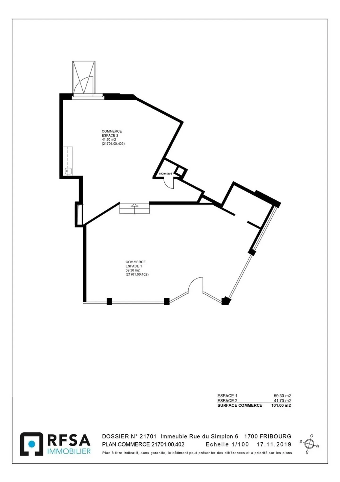 Bella superficie con vetrine di circa 101 m² completamente attrezzata - Foto 4 di 5