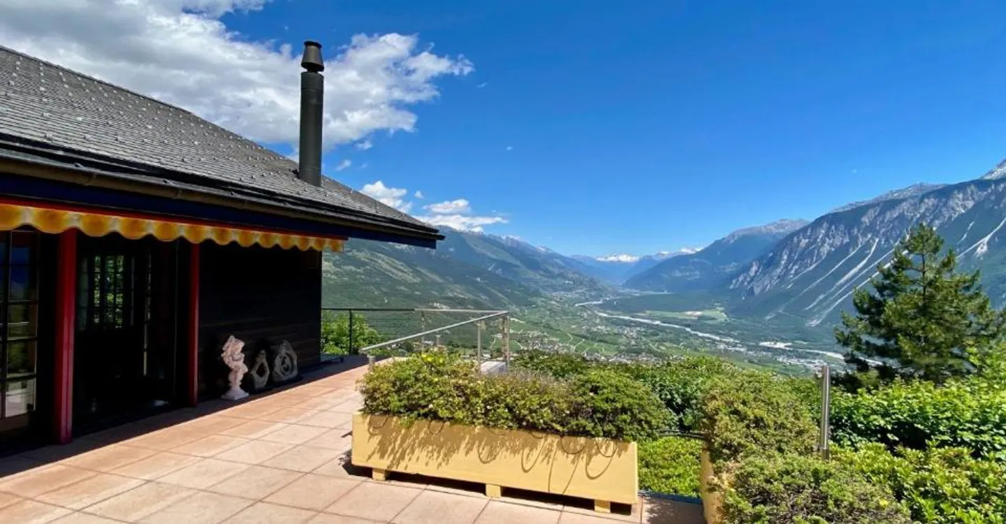 Außergewöhnliches Chalet-Villa in Mollens - Foto 1 von 13