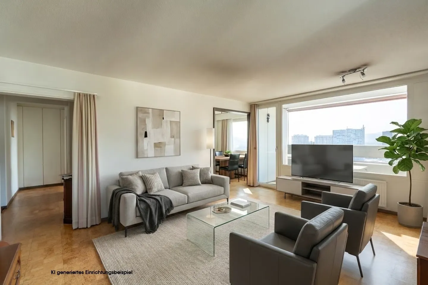 Appartement central de 3,5 pièces avec vue - Photo 1 sur 15