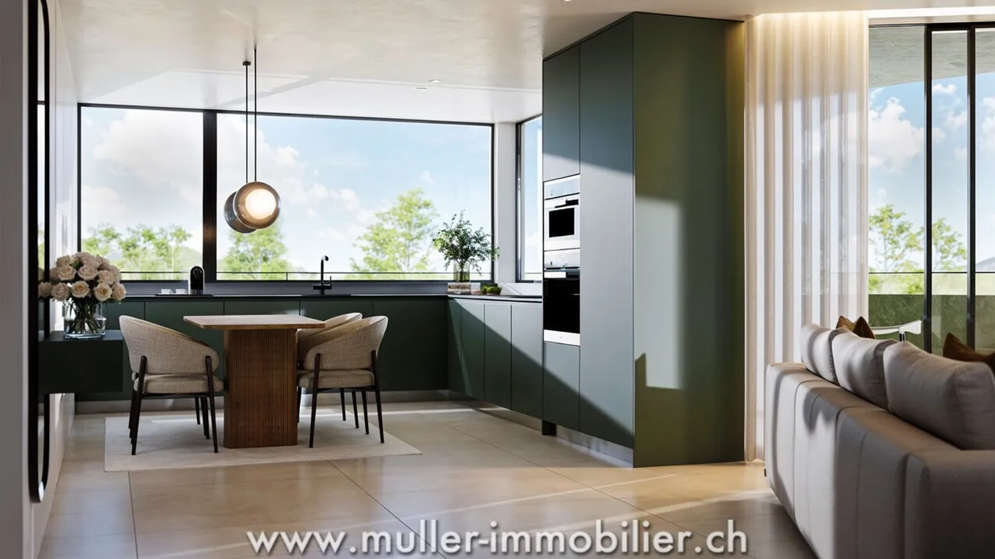 Helle Apartments in Romont, nahe Bahnhof und Geschäften - Foto 3 di 9
