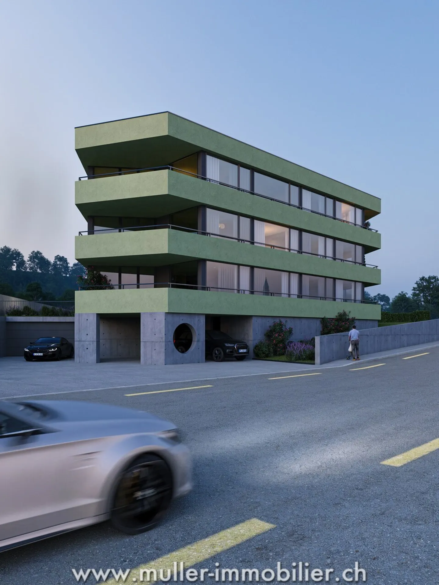 Helle Apartments in Romont, nahe Bahnhof und Geschäften - Foto 8 di 9