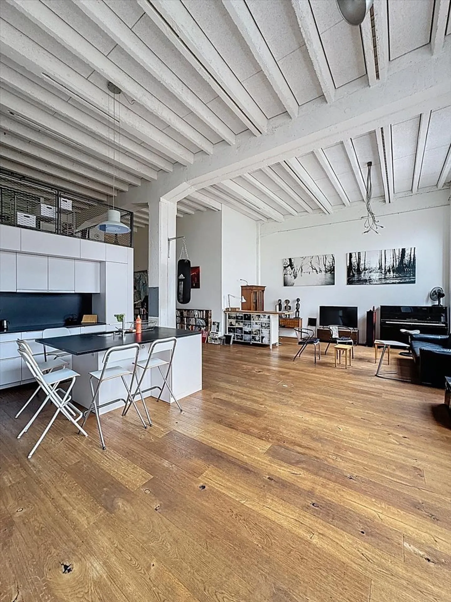 Magnifique loft de 4 pièces avec hauteur sous plafond exceptionnelle à Genève - Photo 2 sur 8