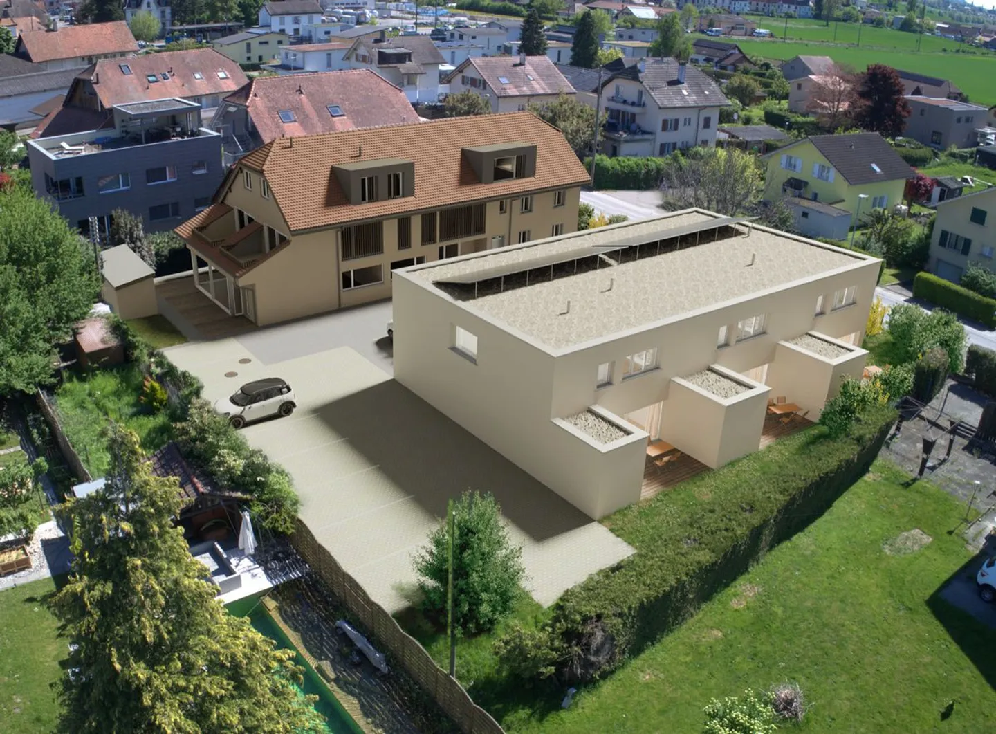 Maison contiguë 5.5 pièces - Photo 4 sur 12