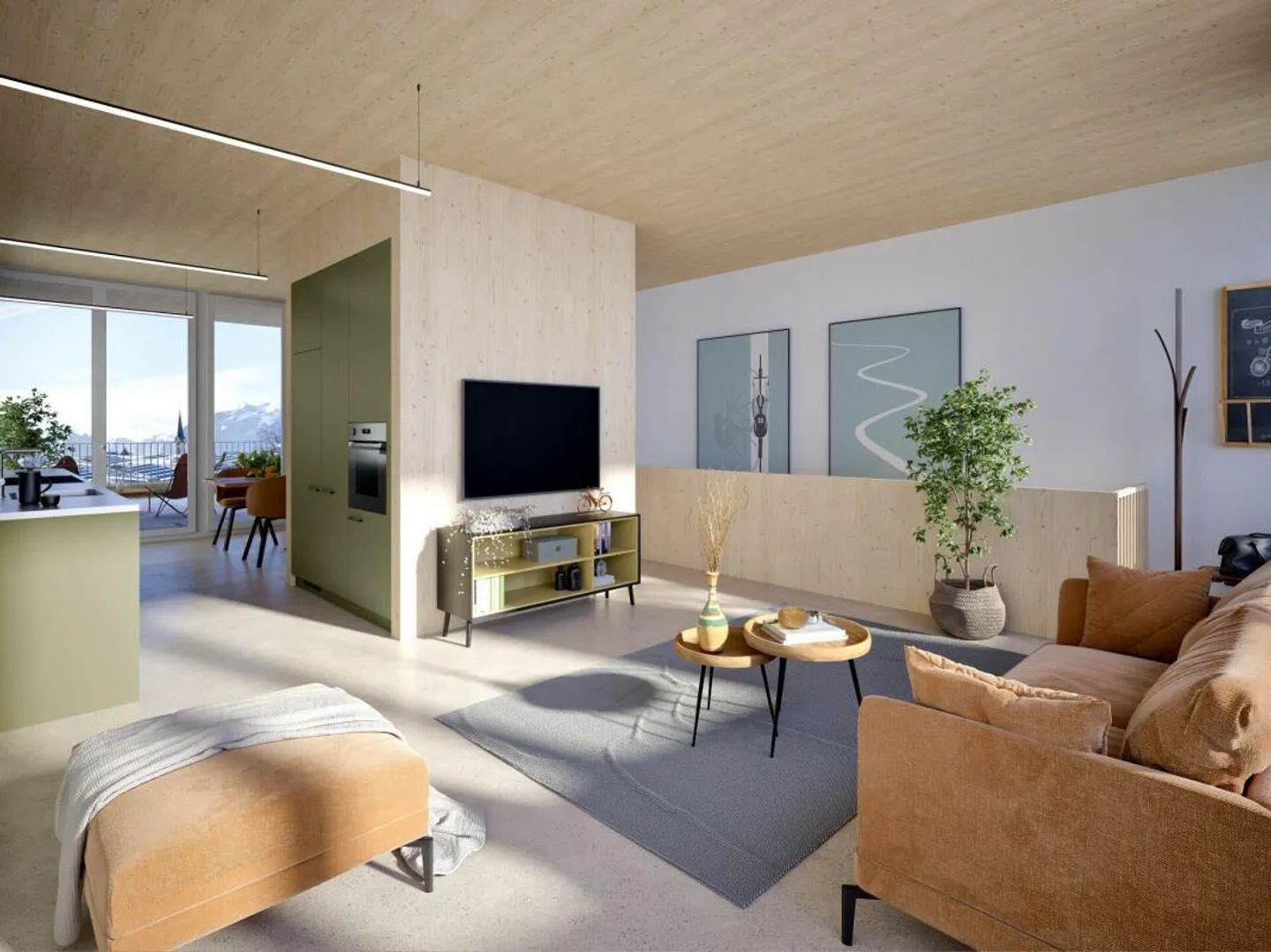 rhystäffeli - Appartement Penthouse Loft Exclusif avec Vue Panoramique - Photo 3 sur 8