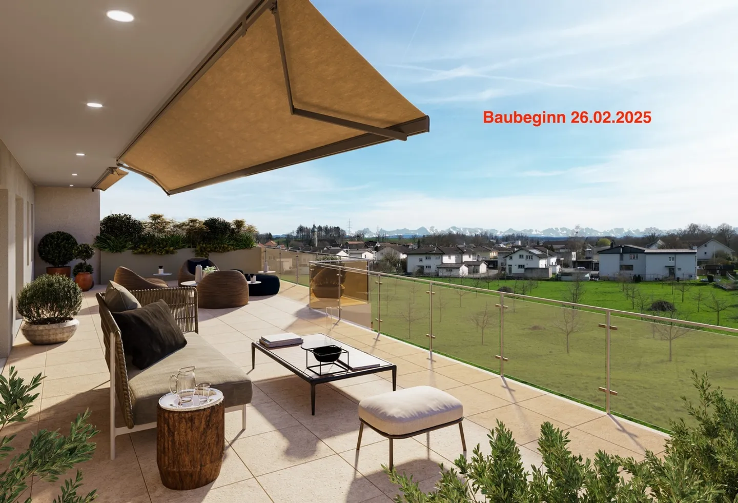 4.5 Z.-Attika Wohnung West, 139m2 Netto Wohnfläche, 71m2 Dachterrasse - Foto 1 di 10