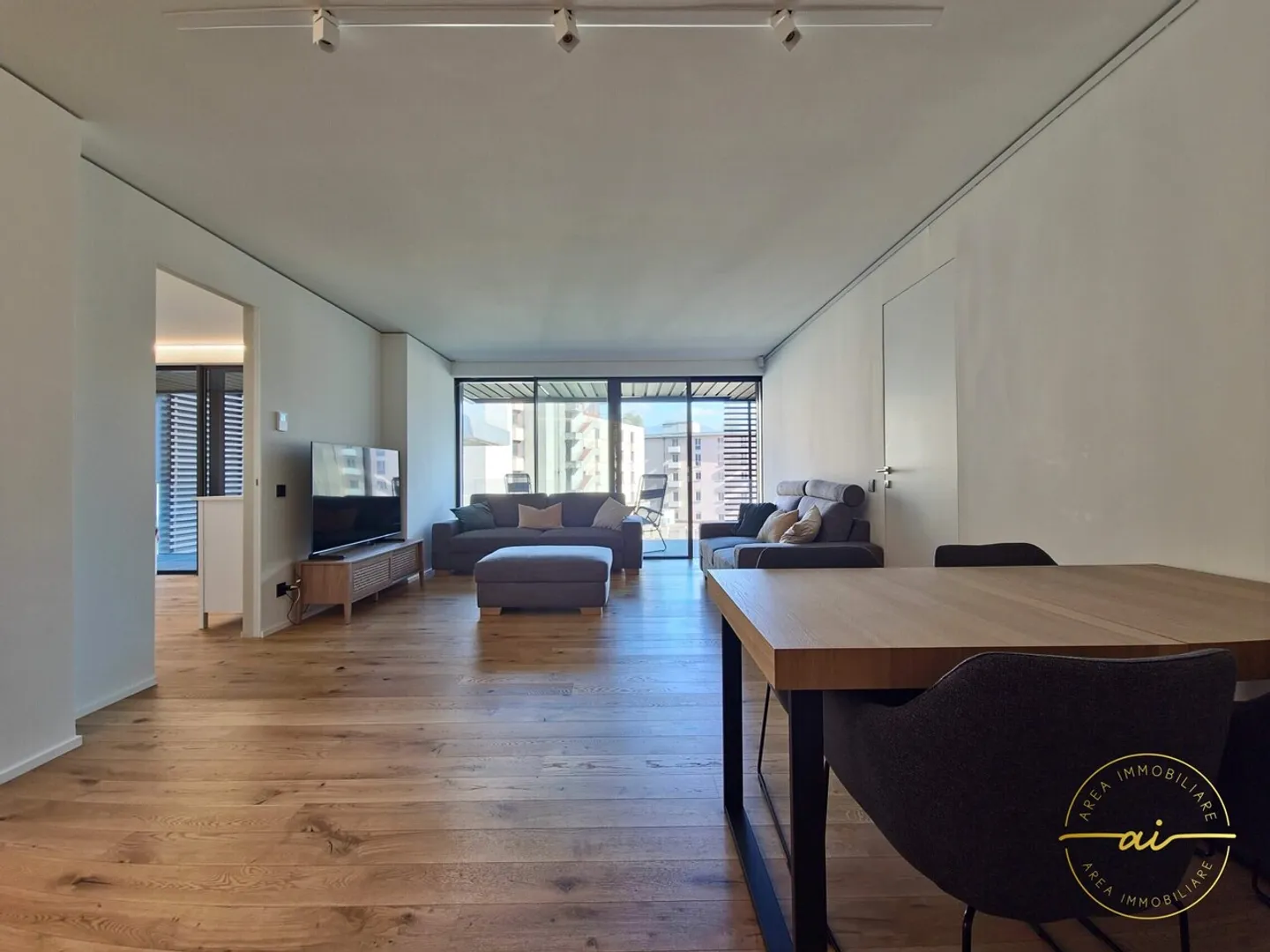 RAFFINATO APPARTAMENTO DI 3.5 LOCALI CON TERRAZZA A PARADISO - Foto 2 di 13